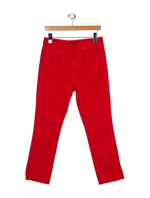 Mother Mid-Rise Straight Leg Jeans