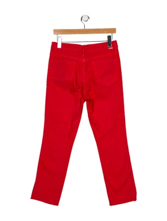 Mother Mid-Rise Straight Leg Jeans