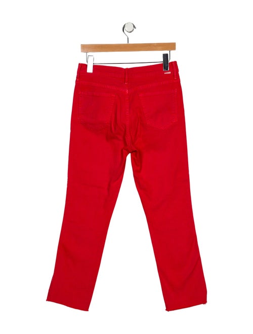 Mother Mid-Rise Straight Leg Jeans