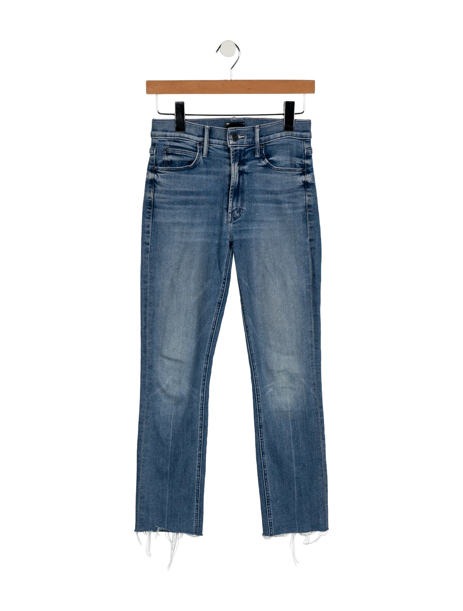 Mother Mid-Rise Straight Leg Jeans
