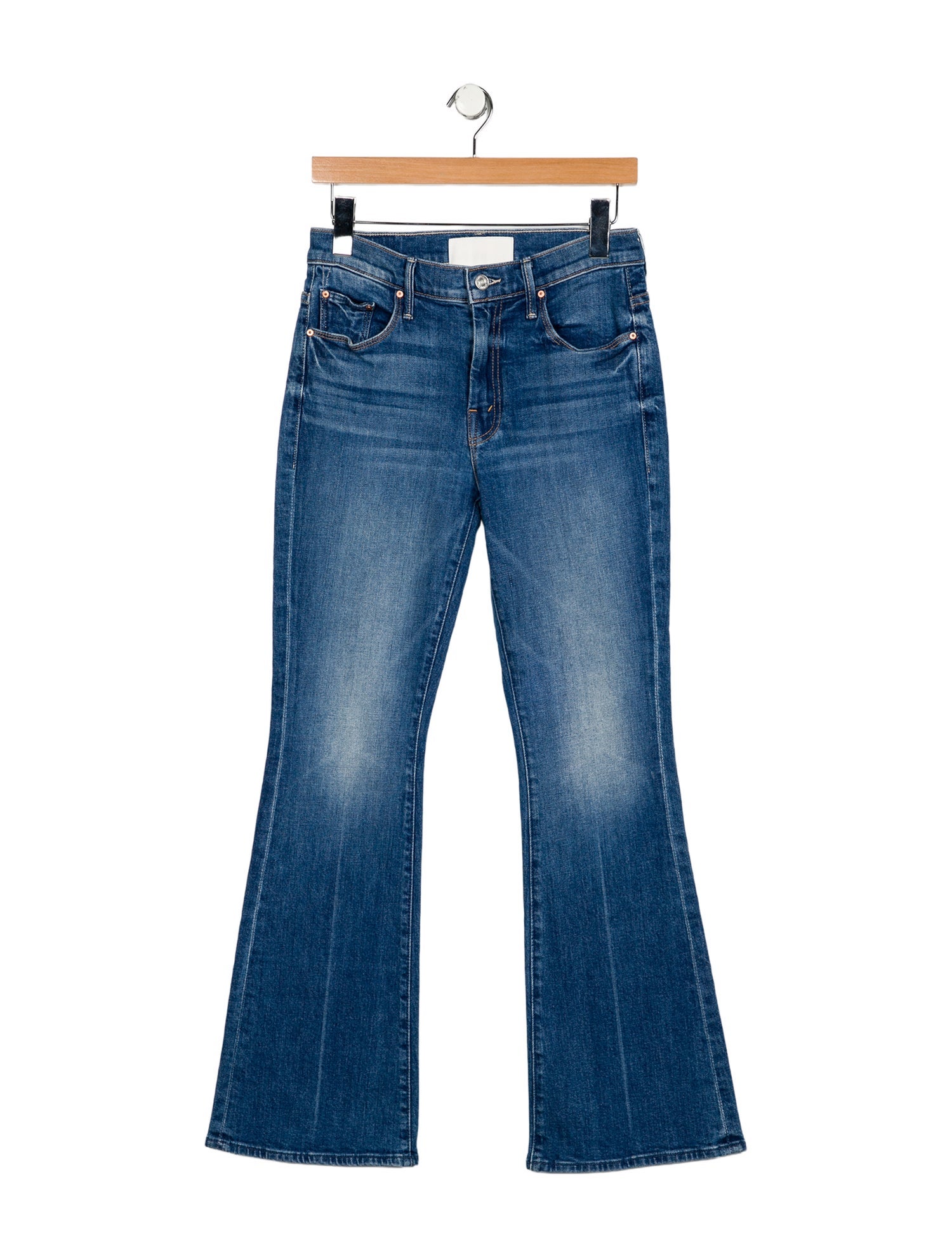 Mother Mid-Rise Wide Leg Jeans
