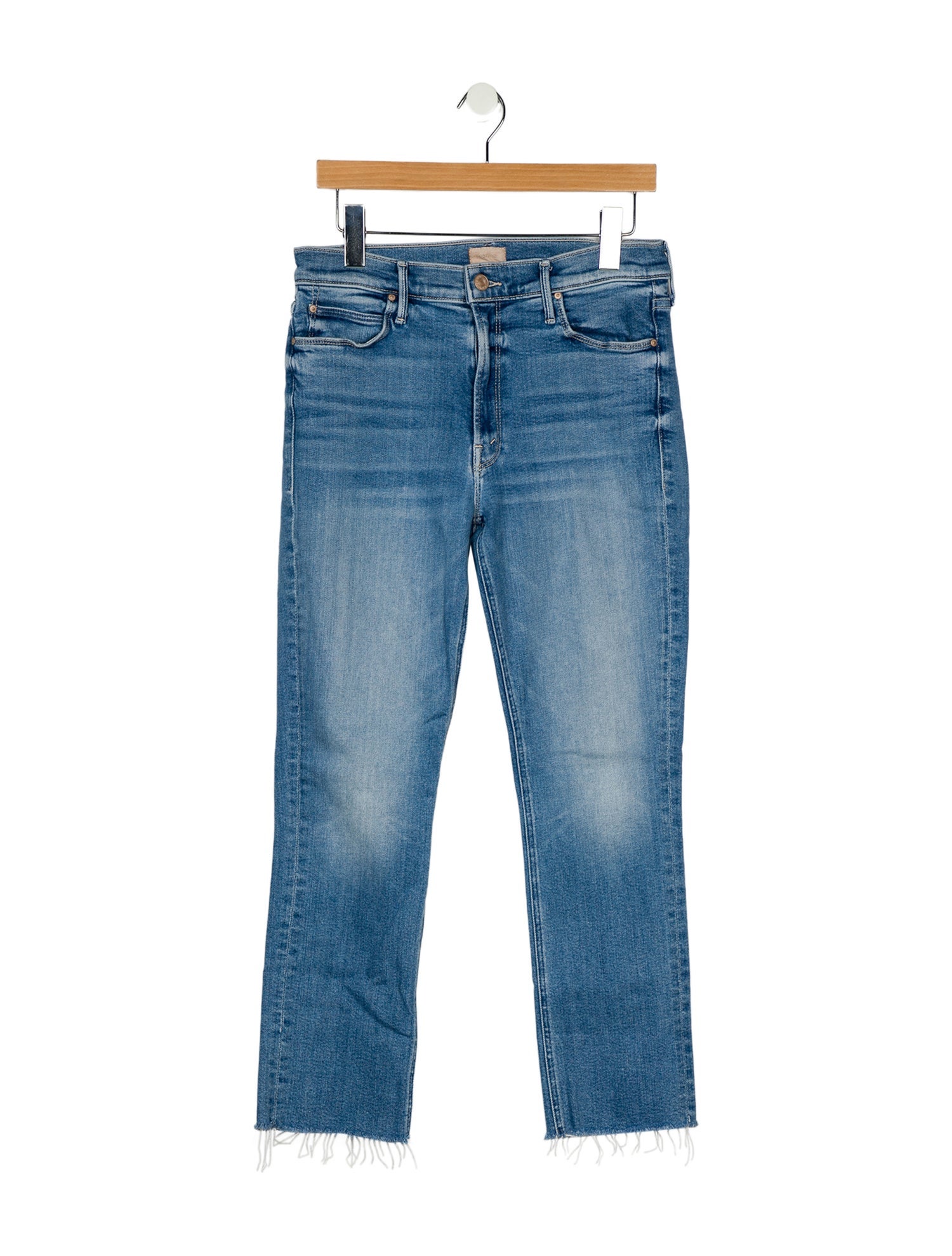 Mother Mid-Rise Straight Leg Jeans