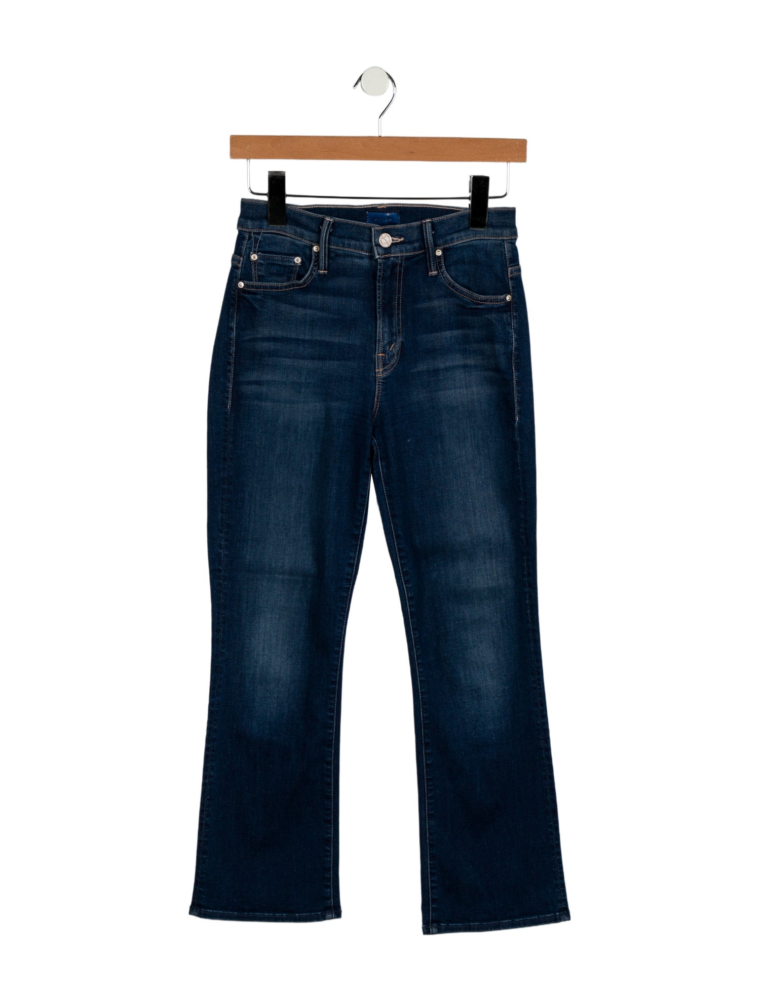 Mother Mid-Rise Straight Leg Jeans