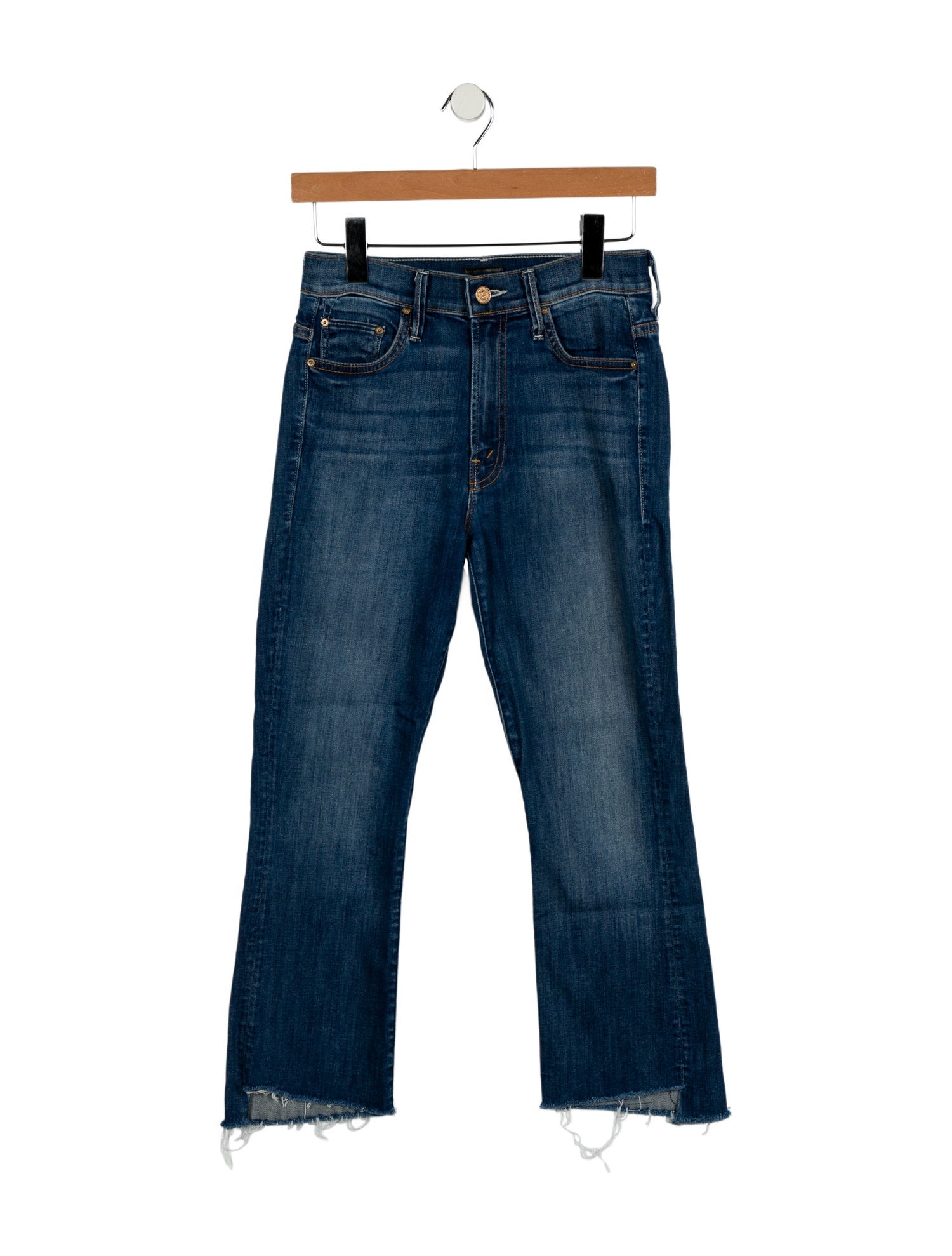 Mother Mid-Rise Straight Leg Jeans