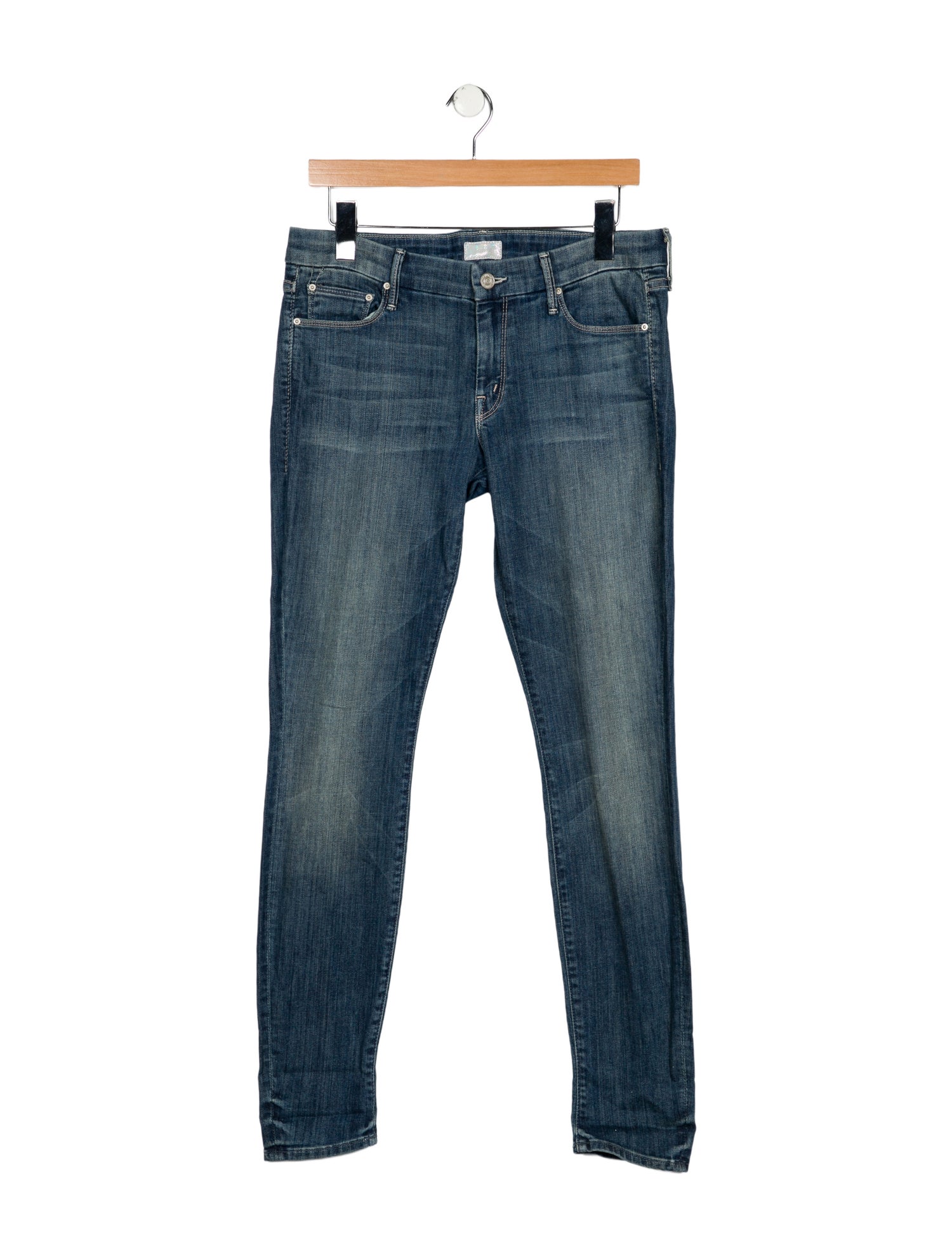 Mother Mid-Rise Skinny Leg Jeans