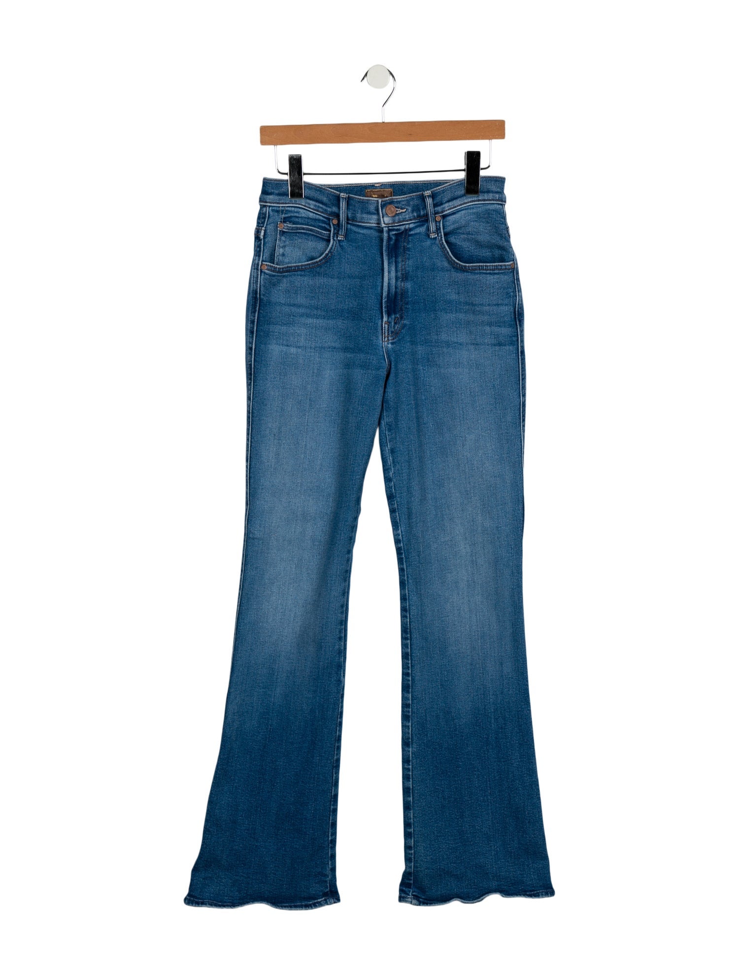 Mother Mid-Rise Straight Leg Jeans