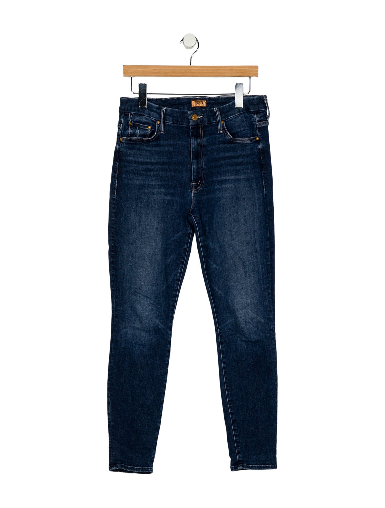 Mother Mid-Rise Skinny Leg Jeans