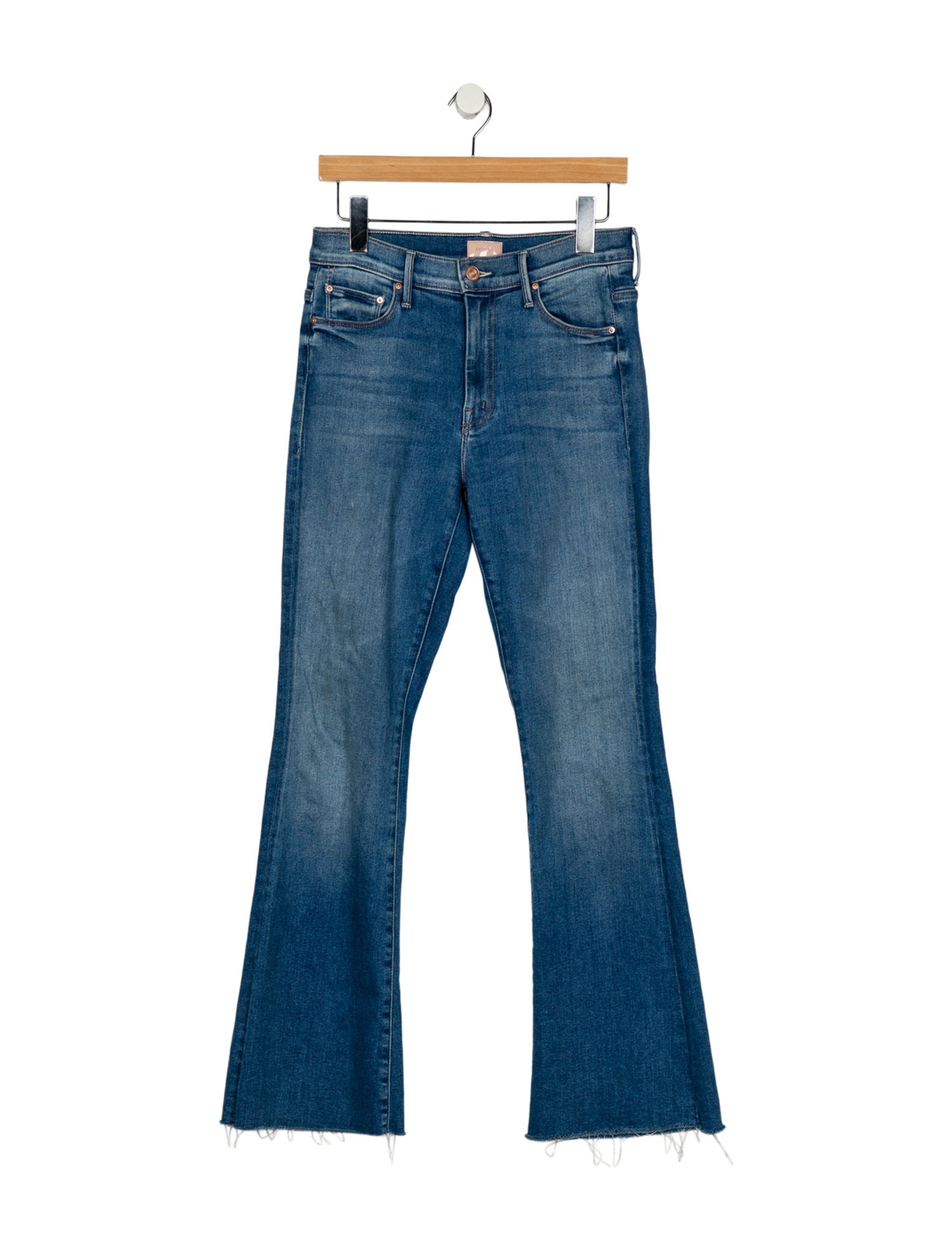 Mother Mid-Rise Wide Leg Jeans