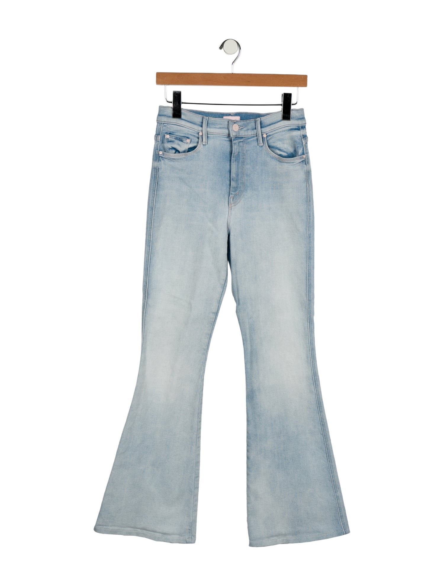 Mother Mid-Rise Wide Leg Jeans