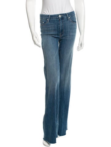 Mother High-Rise Wide-Leg Jeans w/ Tags