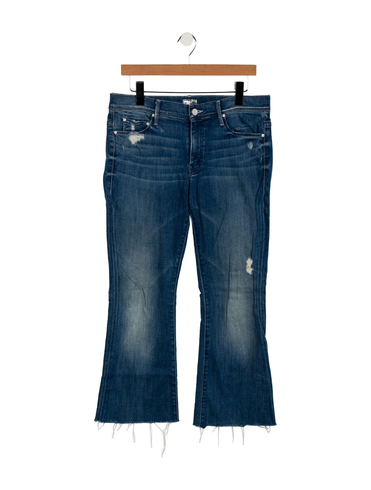 Mother Mid-Rise Wide Leg Jeans