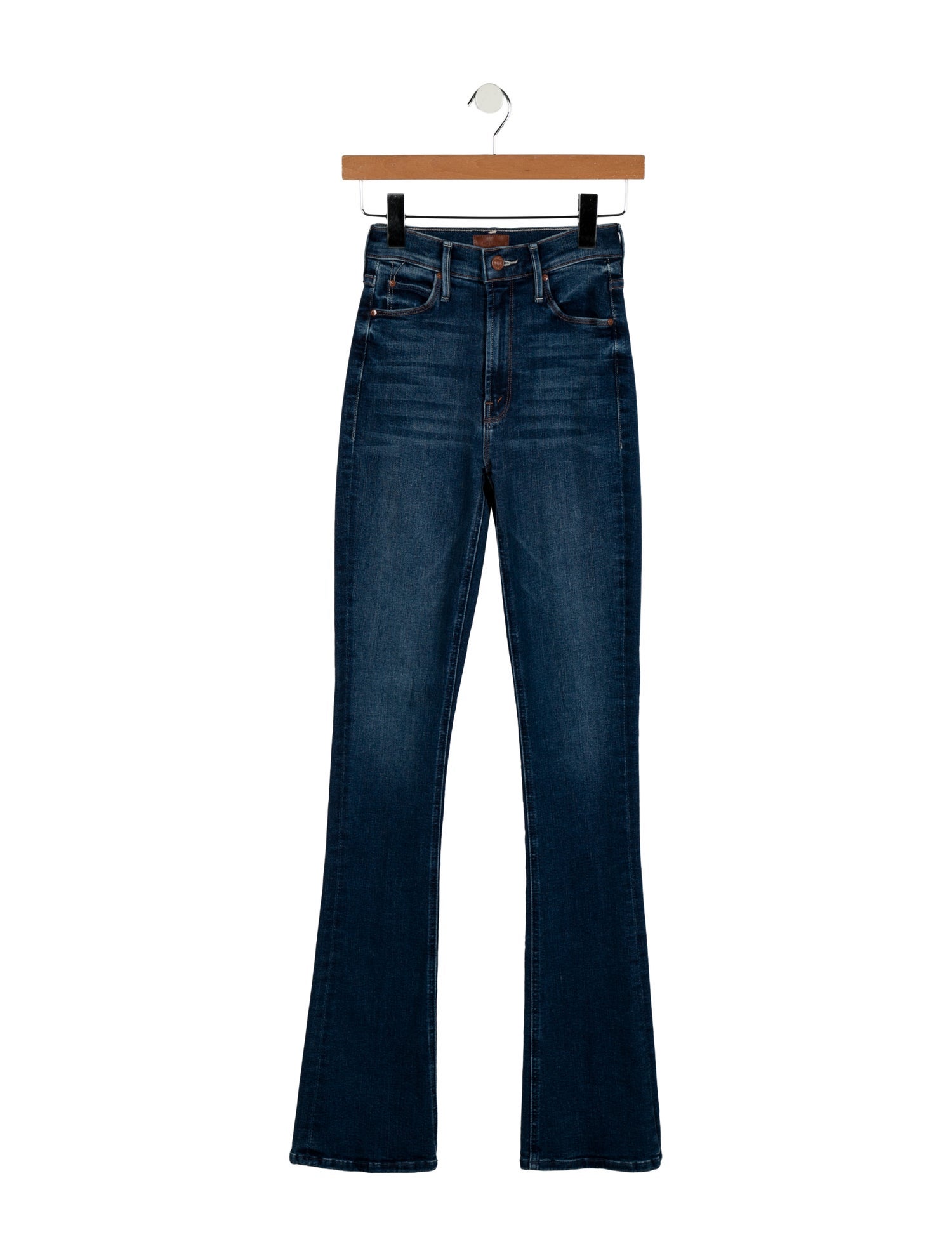 Mother Mid-Rise Straight Leg Jeans
