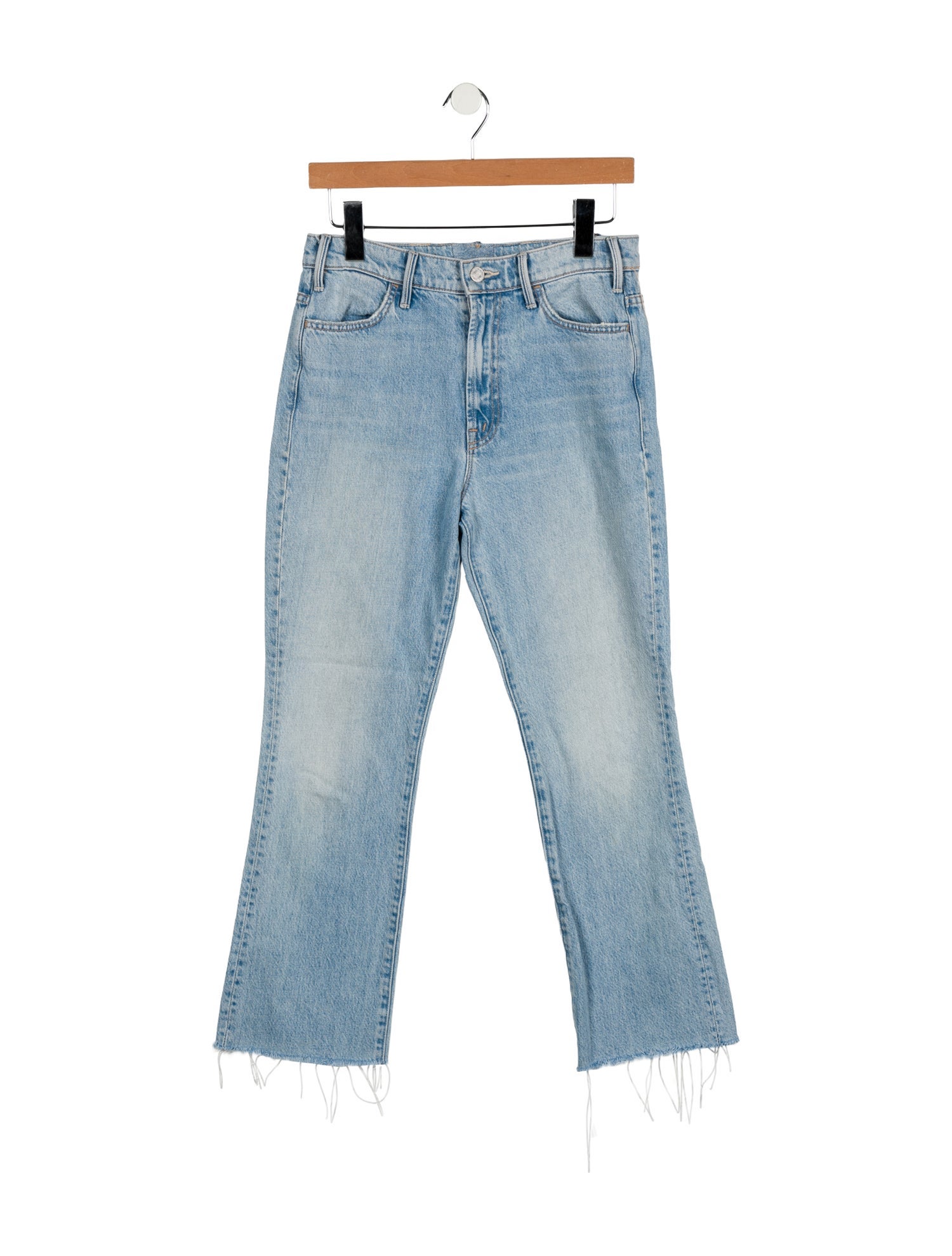 Mother Mid-Rise Straight Leg Jeans