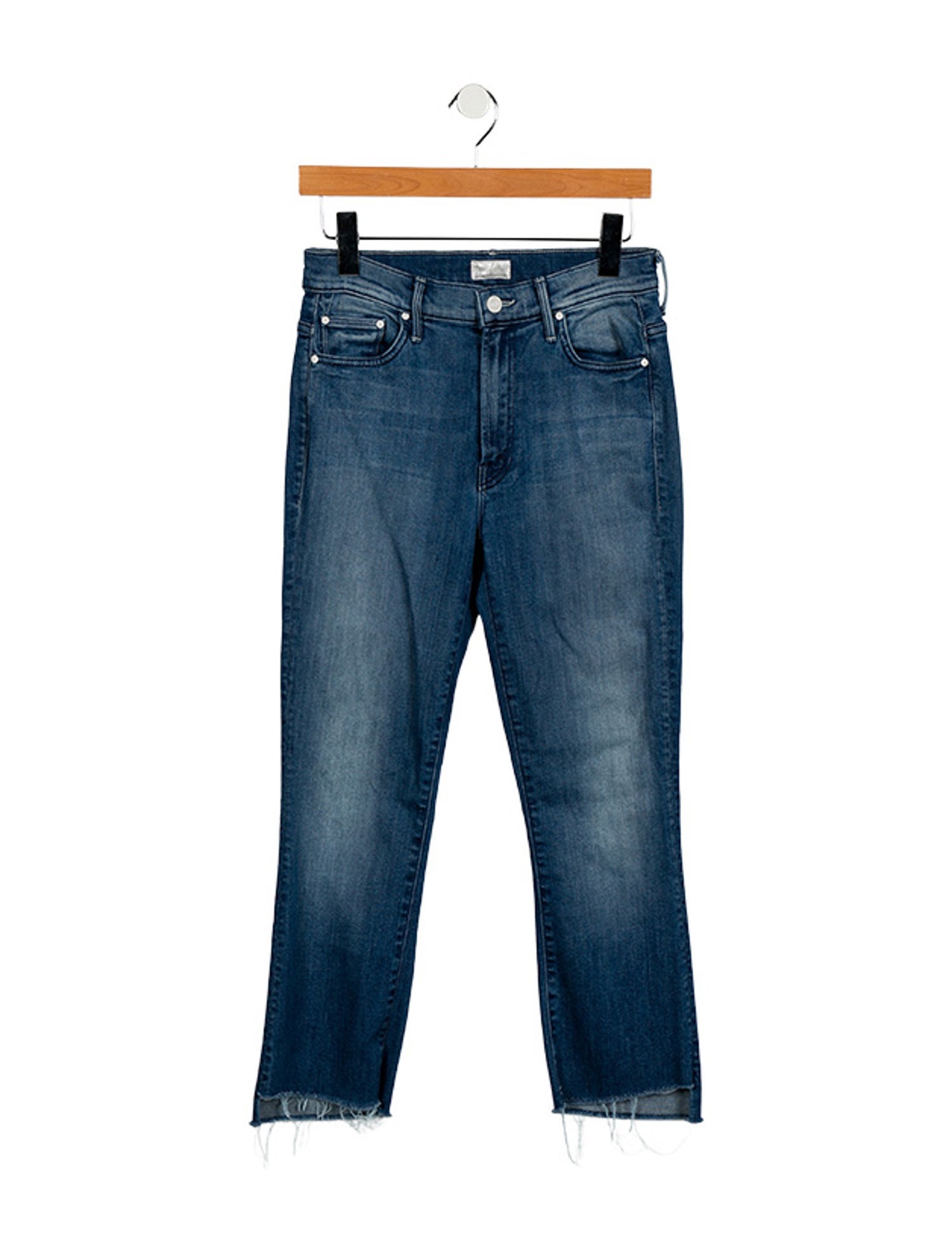 Mother Mid-Rise Straight Leg Jeans