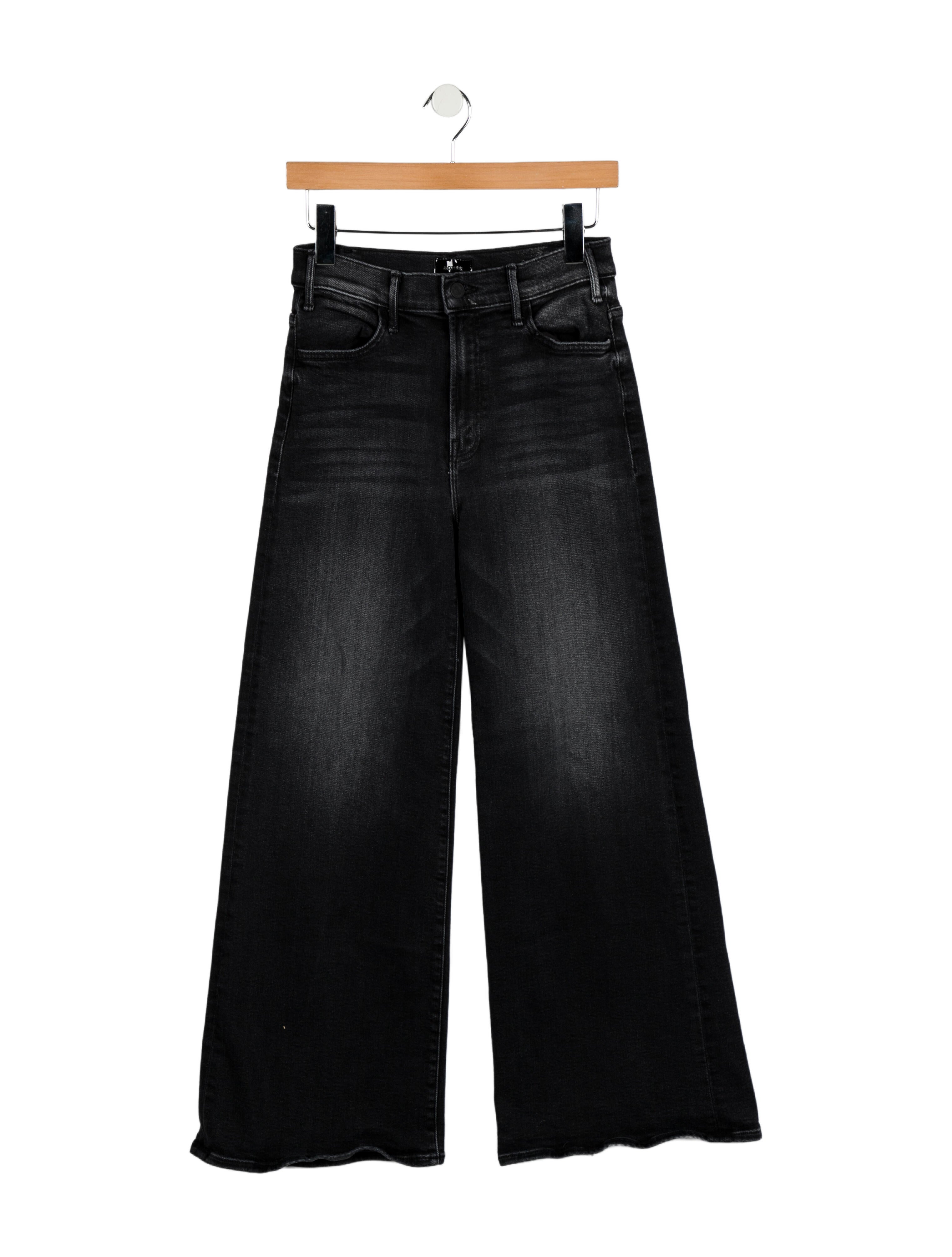 Mother Mid-Rise Wide Leg Jeans