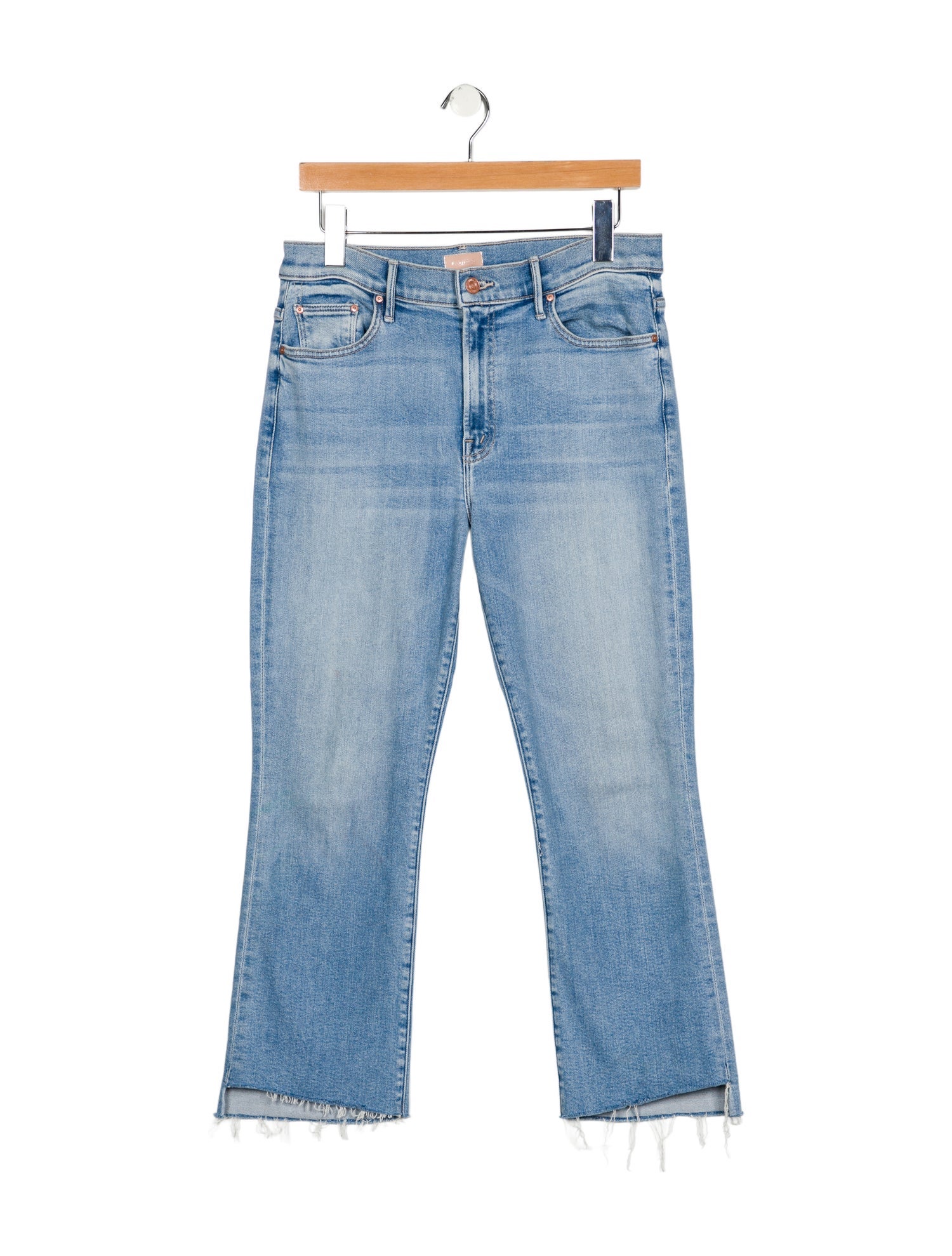 Mother Mid-Rise Straight Leg Jeans