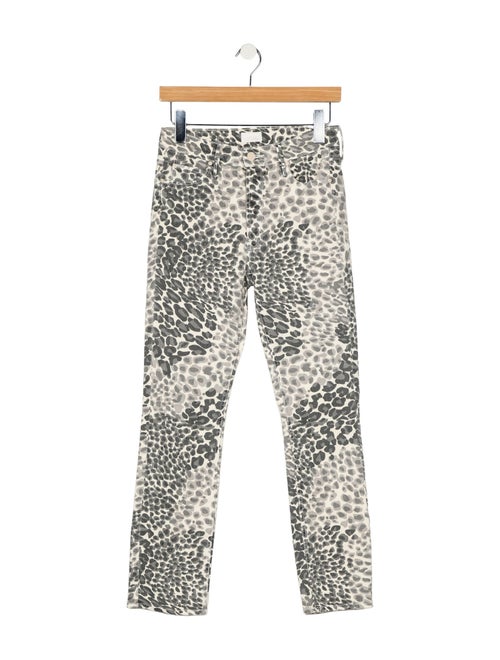 Mother Mid-Rise Straight Leg Jeans