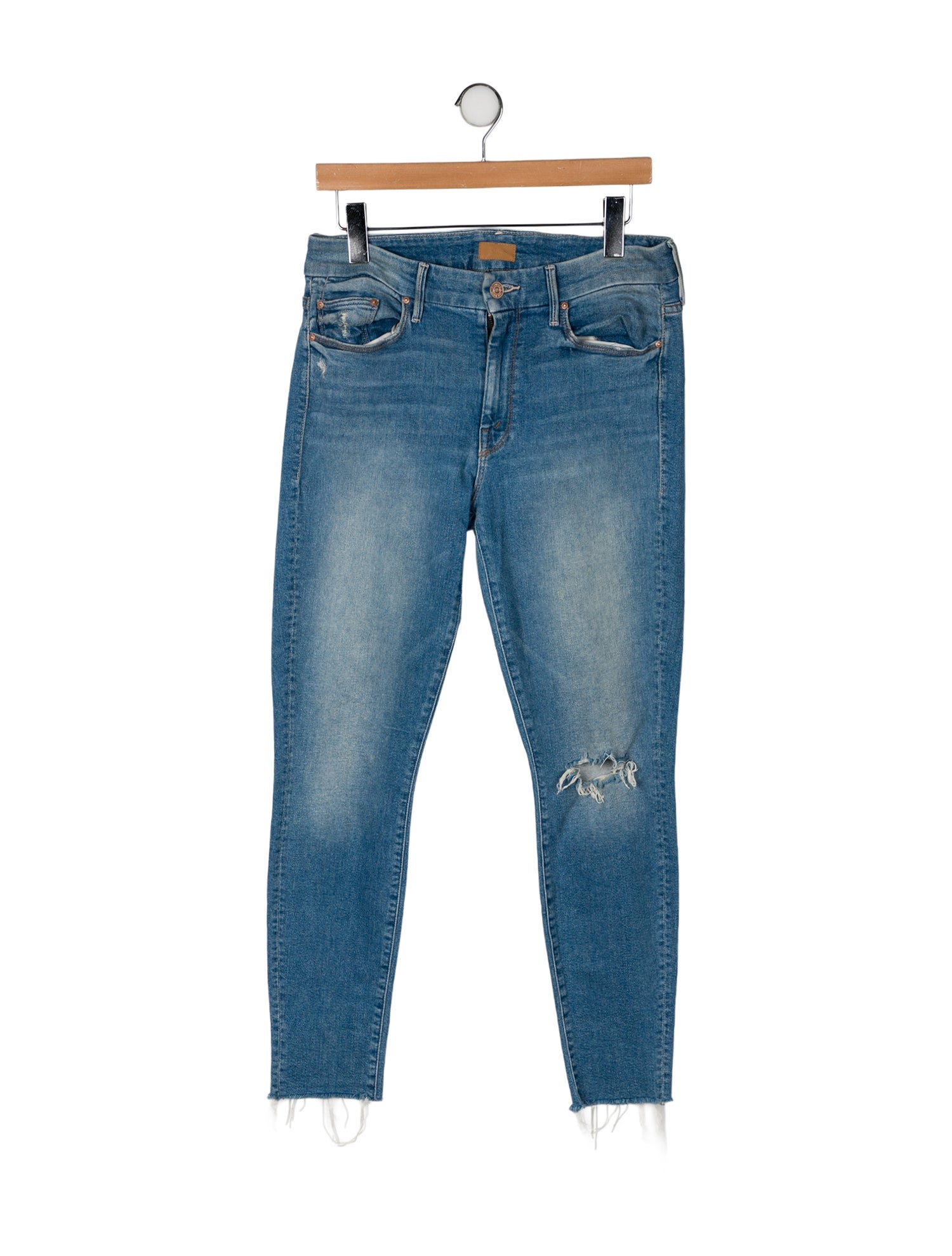 Mother Mid-Rise Skinny Leg Jeans