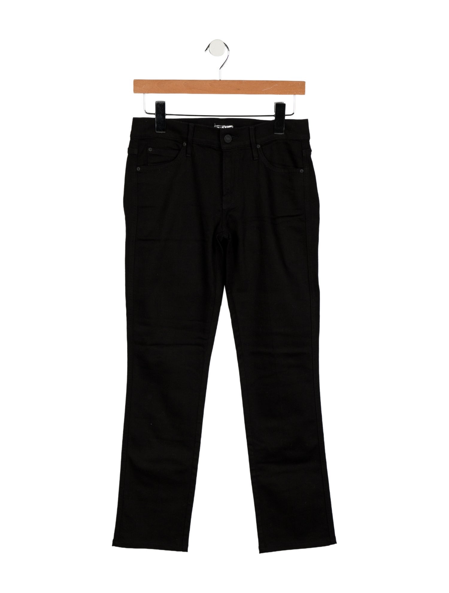Mother Mid-Rise Straight Leg Jeans
