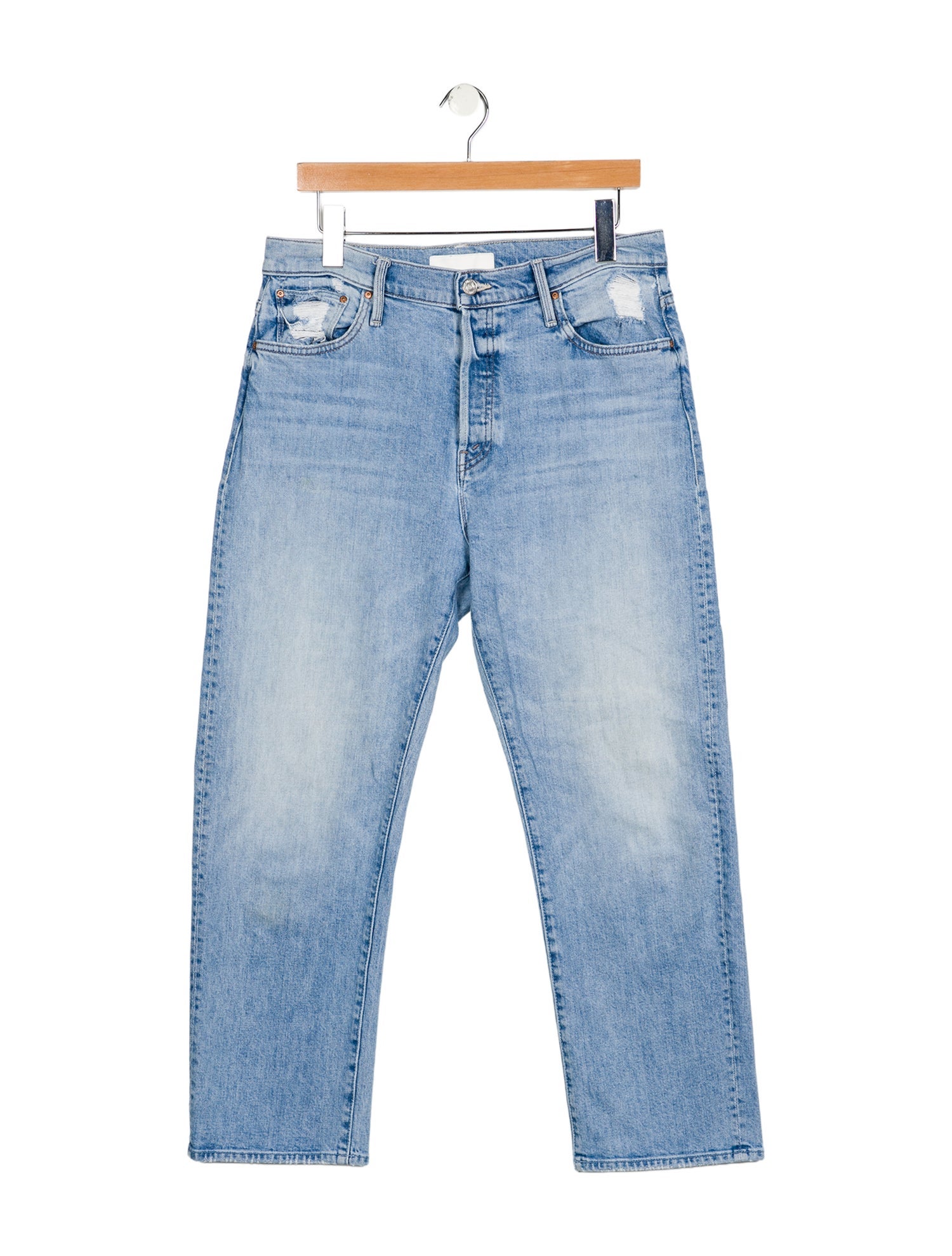 Mother High-Rise Straight Leg Jeans