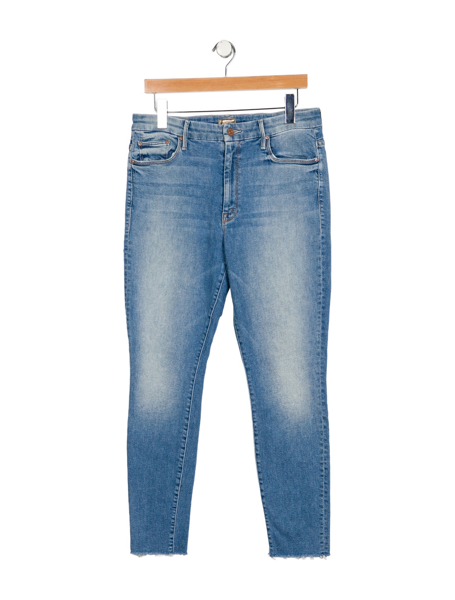 Mother Mid-Rise Skinny Leg Jeans