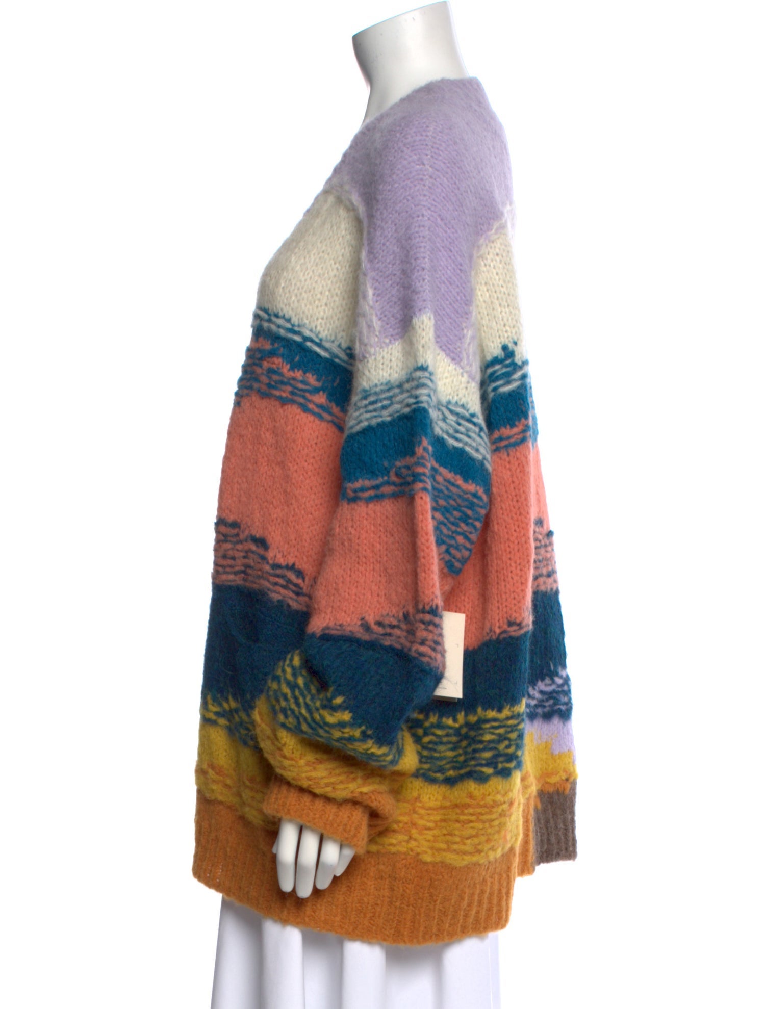 Mother Alpaca Striped Sweater