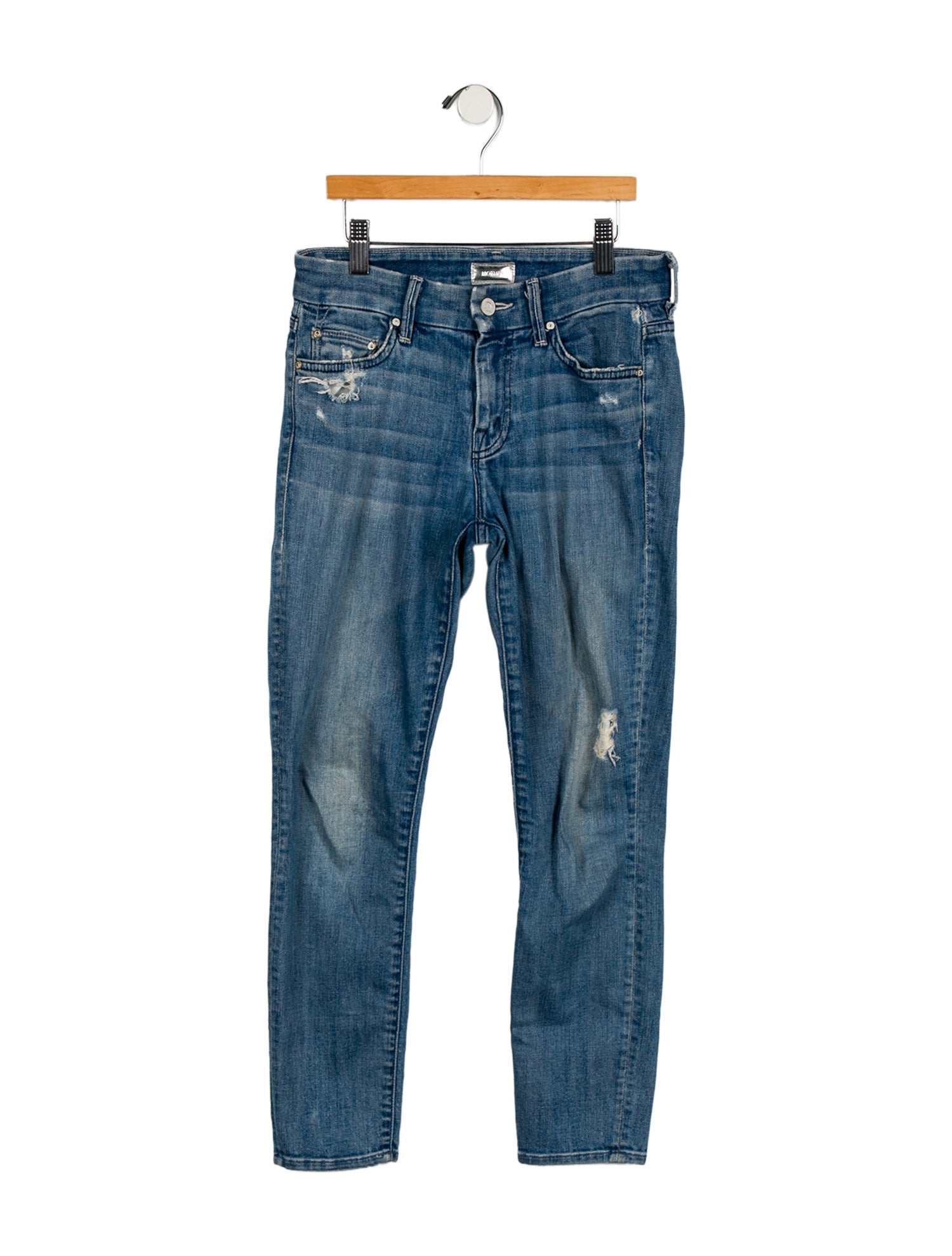 Mother Mid-Rise Skinny Leg Jeans