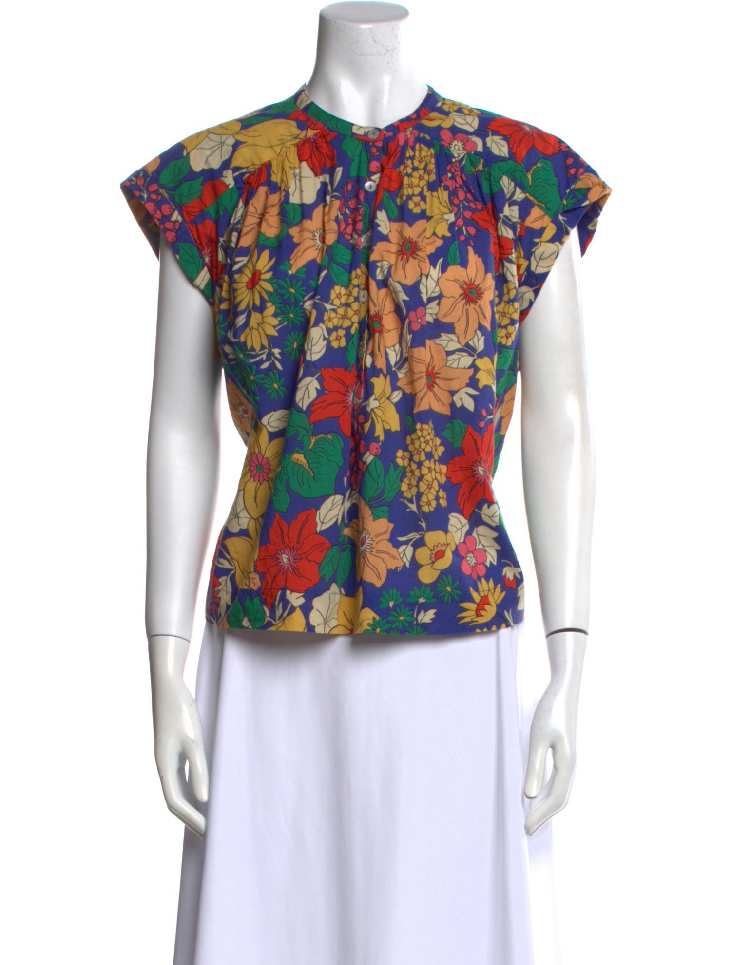 Mother Floral Print Crew Neck Top