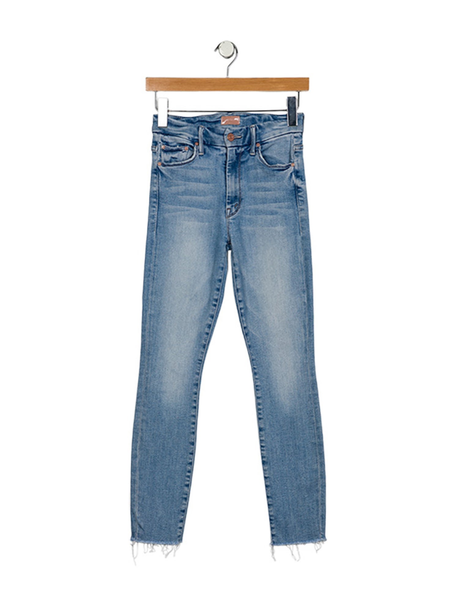Mother Mid-Rise Skinny Leg Jeans