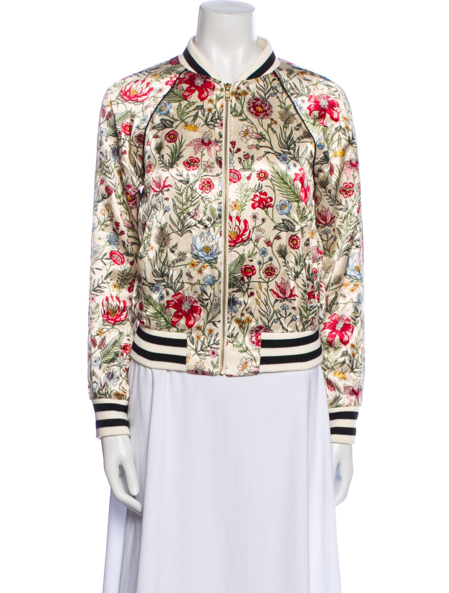 Mother Floral Print Bomber Jacket