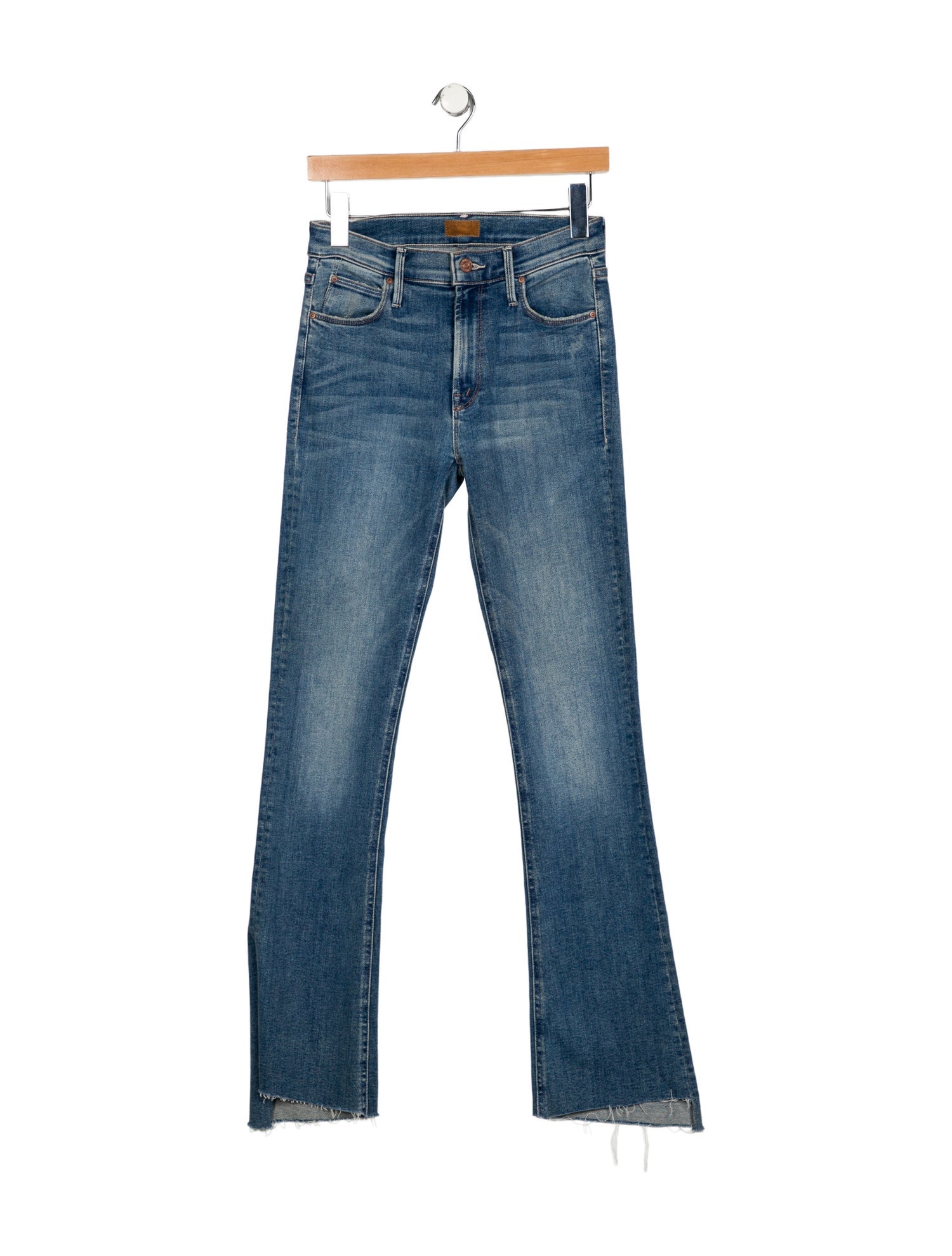 Mother Mid-Rise Straight Leg Jeans