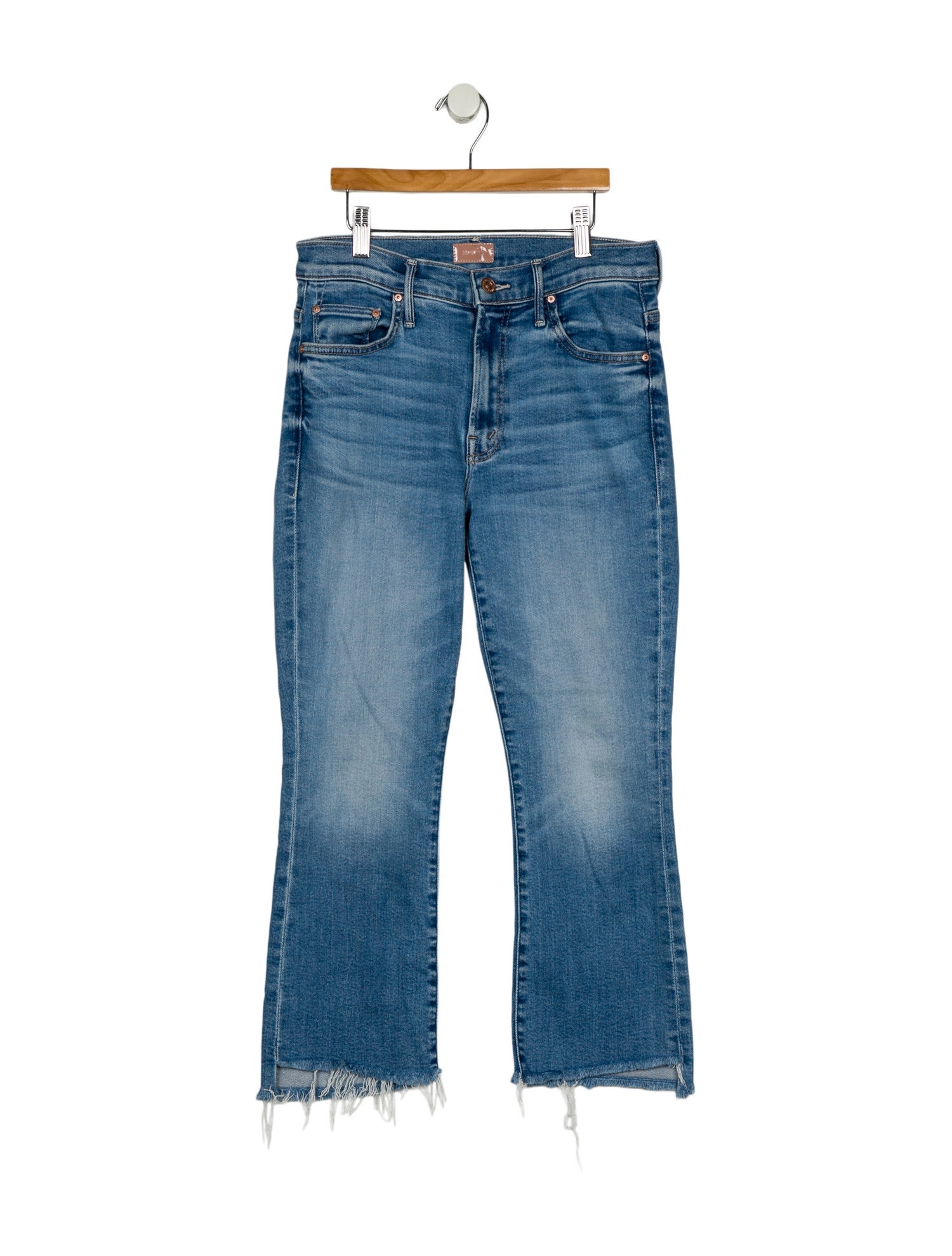 Mother Mid-Rise Straight Leg Jeans