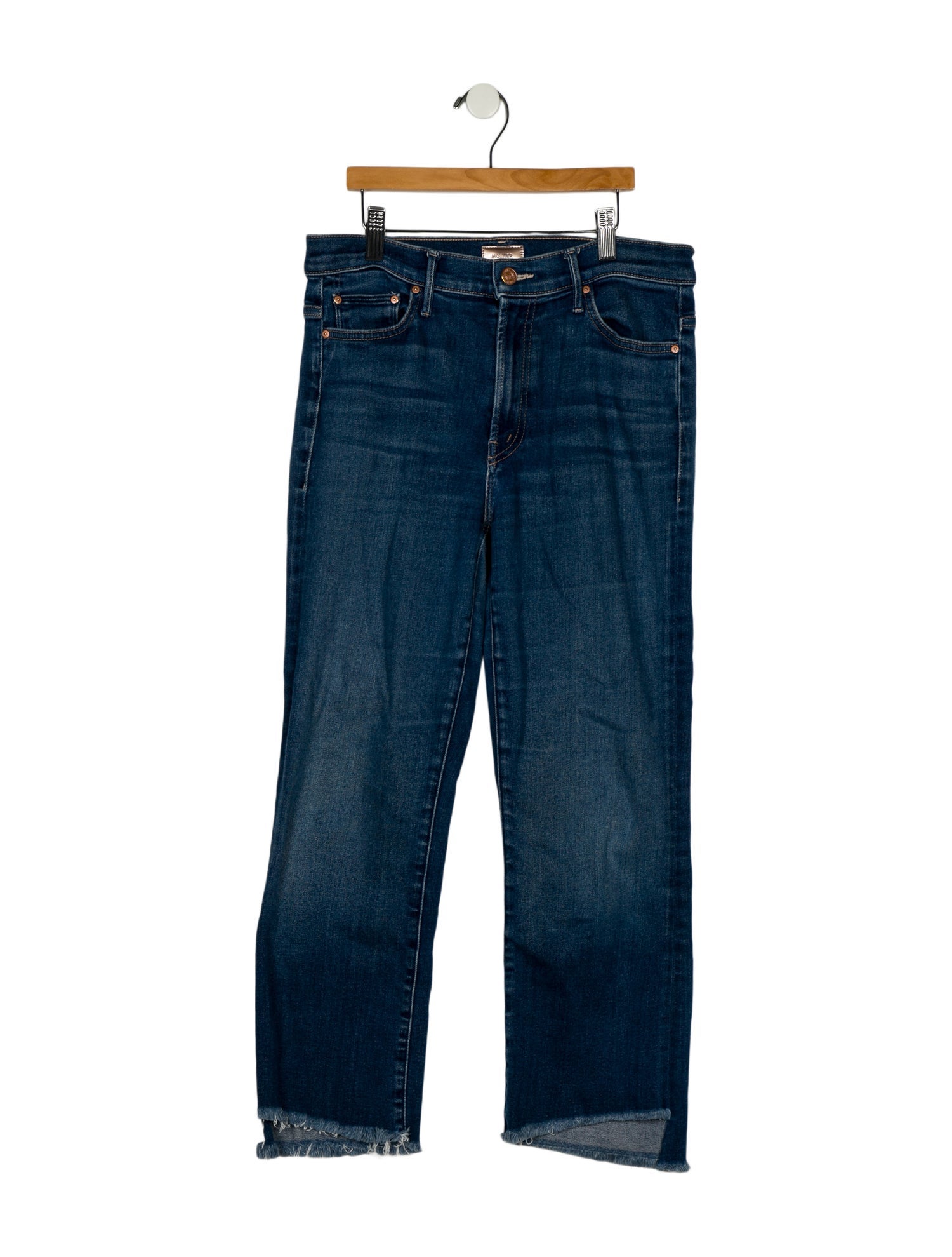 Mother Mid-Rise Straight Leg Jeans