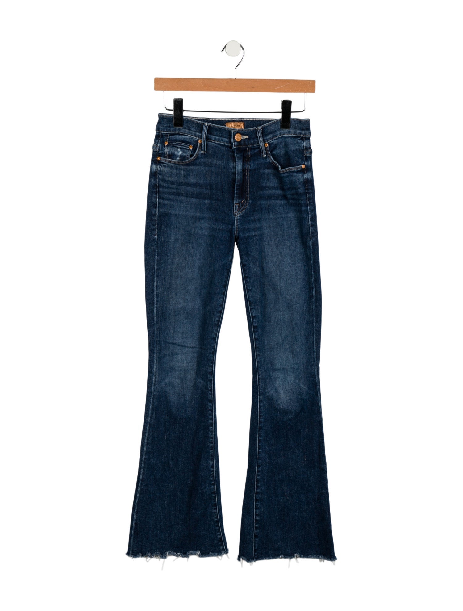 Mother Mid-Rise Wide Leg Jeans