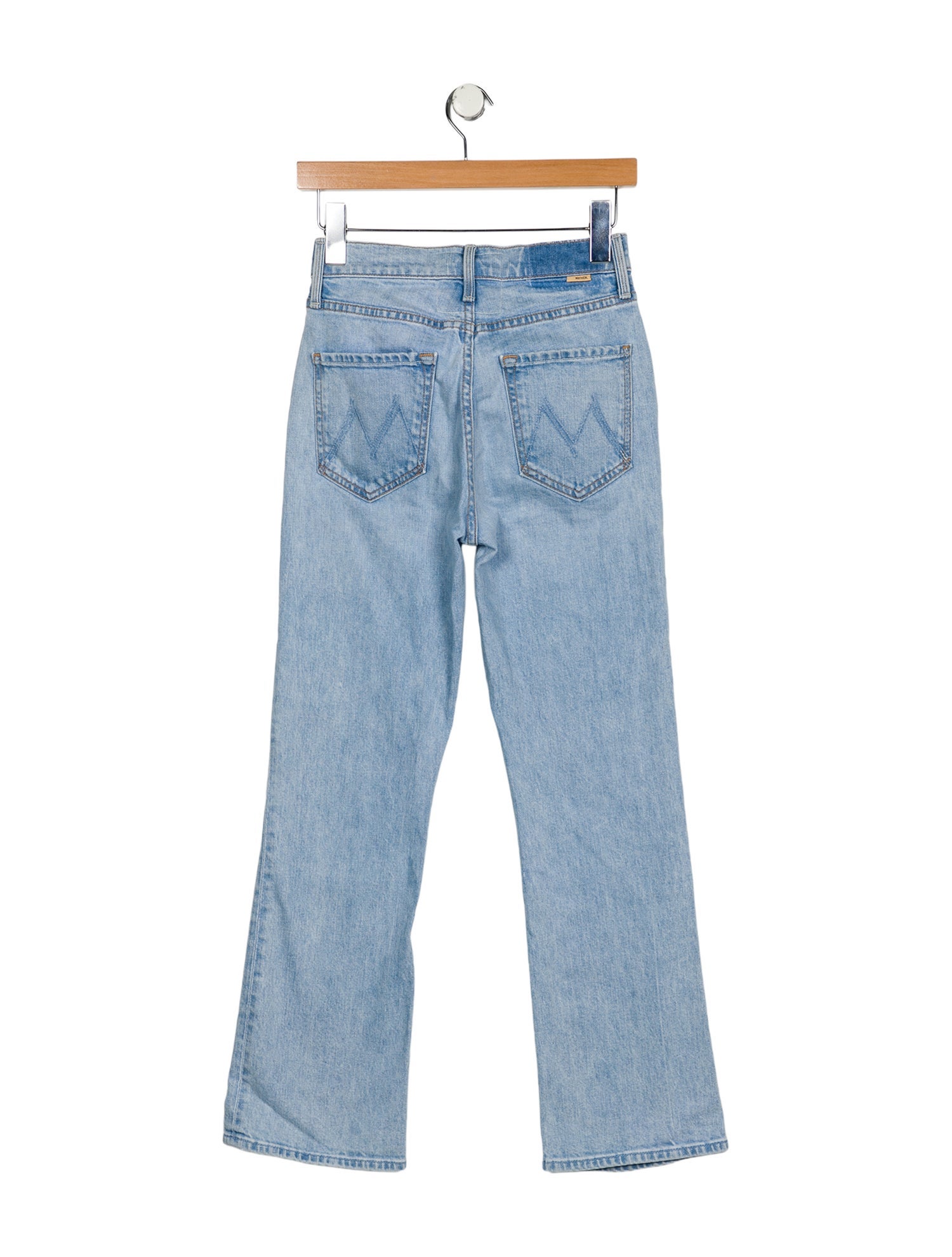 Mother Mid-Rise Straight Leg Jeans