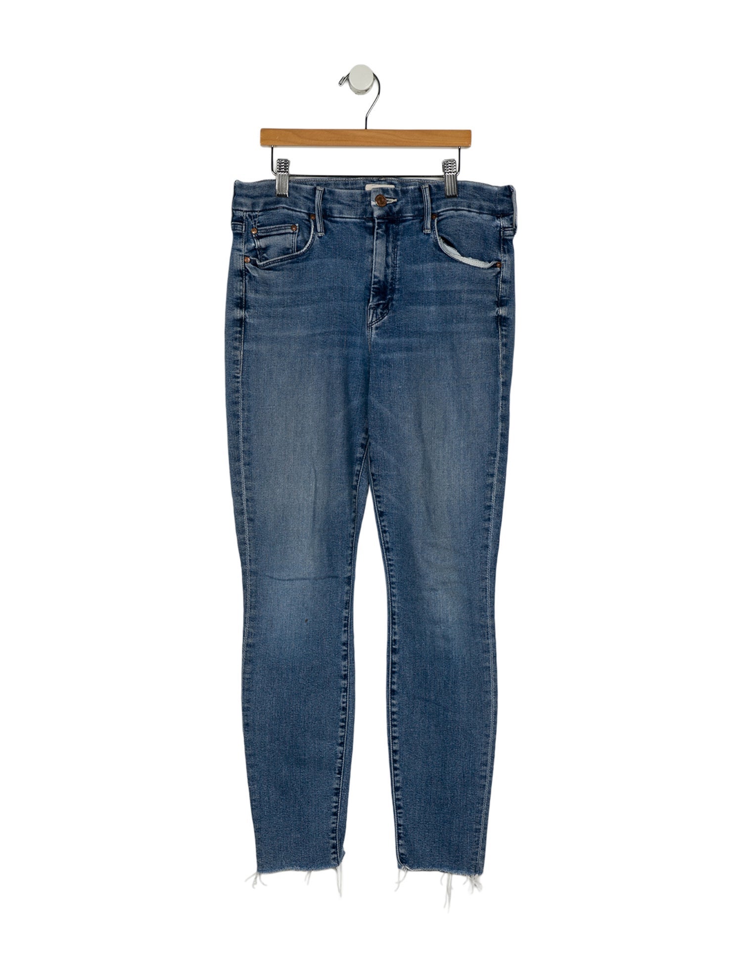 Mother Mid-Rise Skinny Leg Jeans