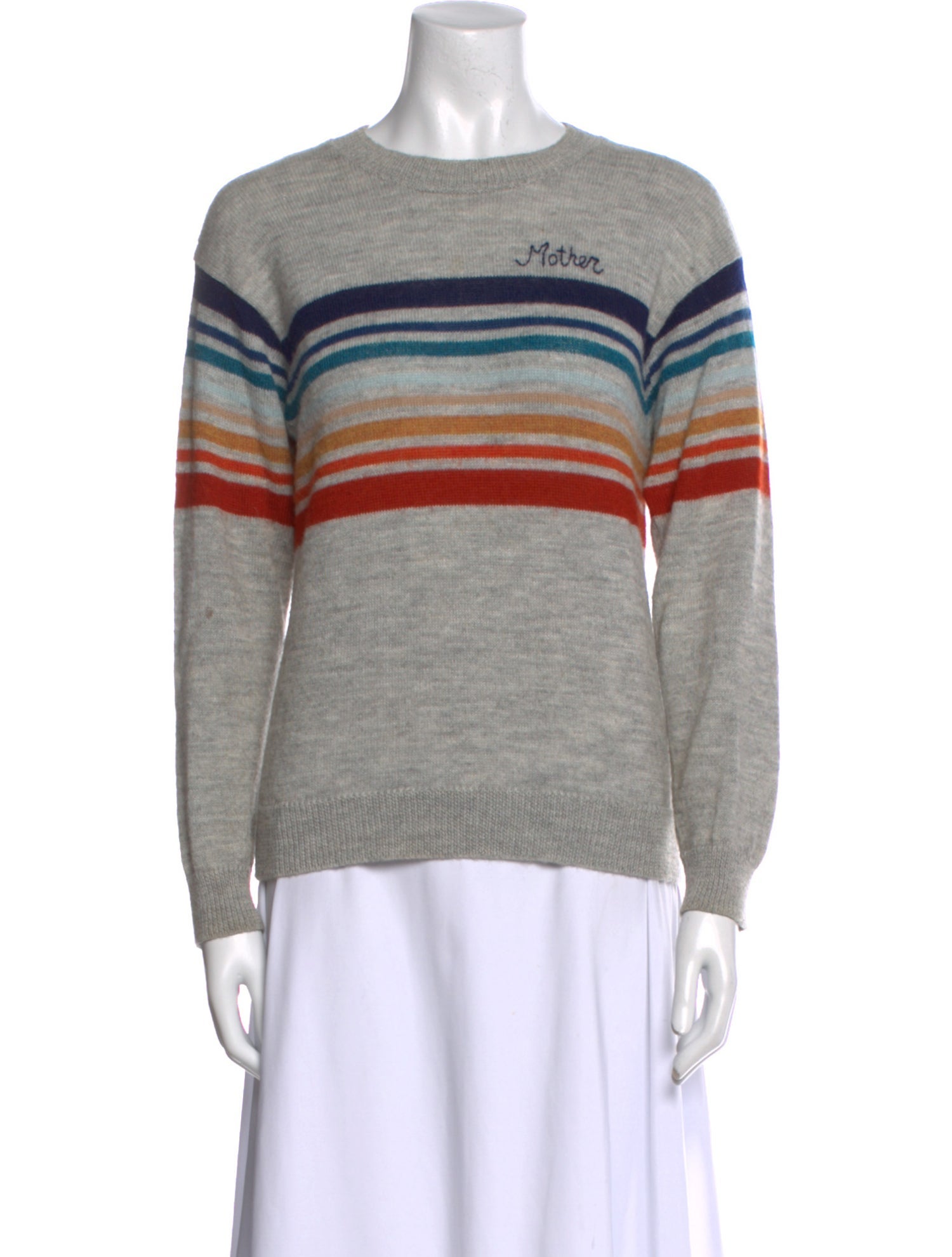 Mother Alpaca Striped Sweater