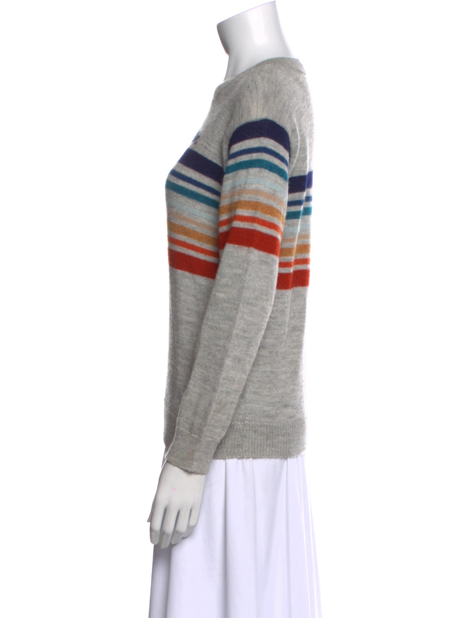 Mother Alpaca Striped Sweater