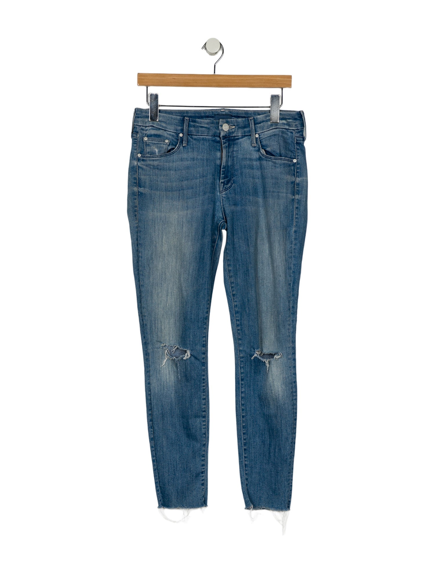 Mother Mid-Rise Skinny Leg Jeans