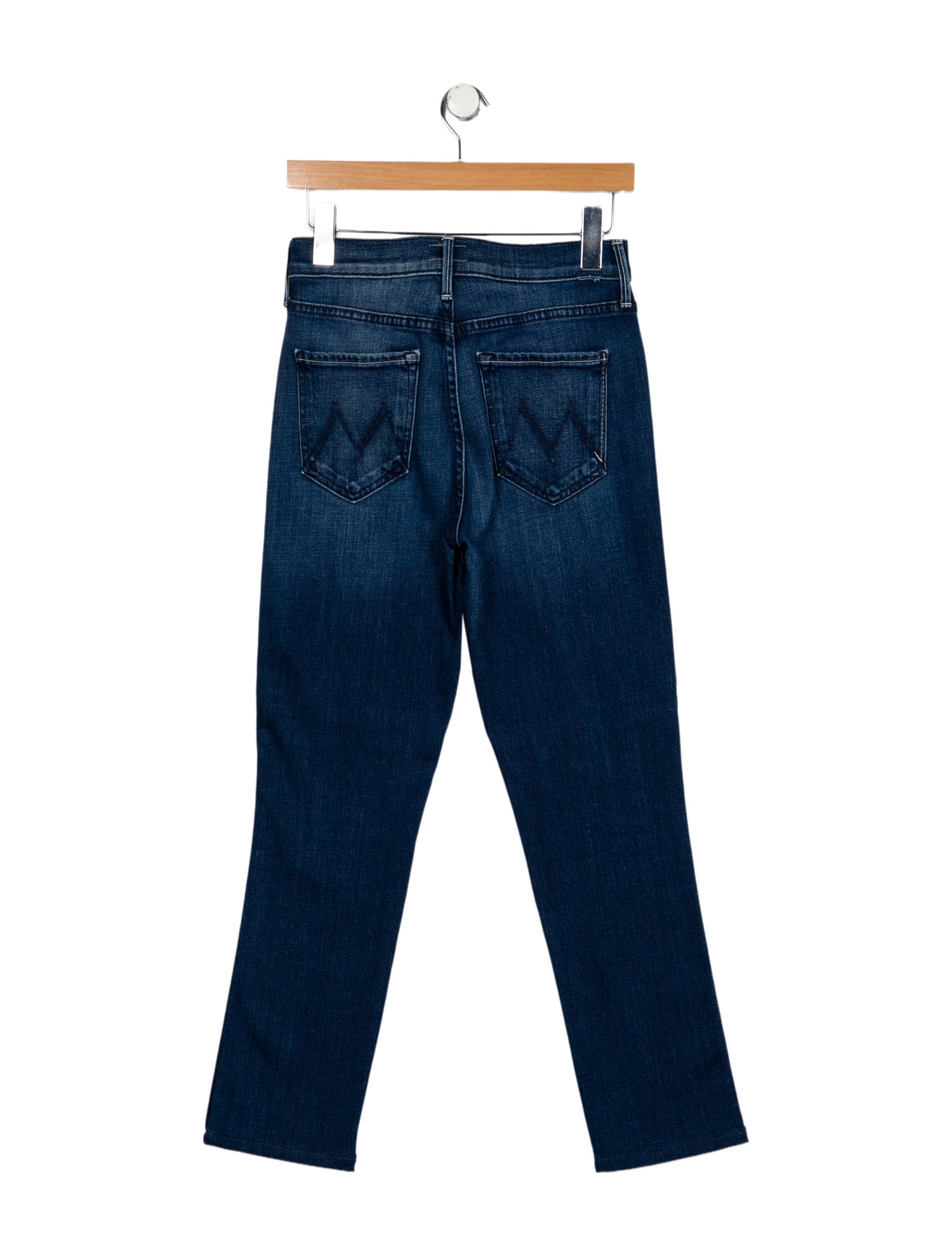 Mother Mid-Rise Straight Leg Jeans