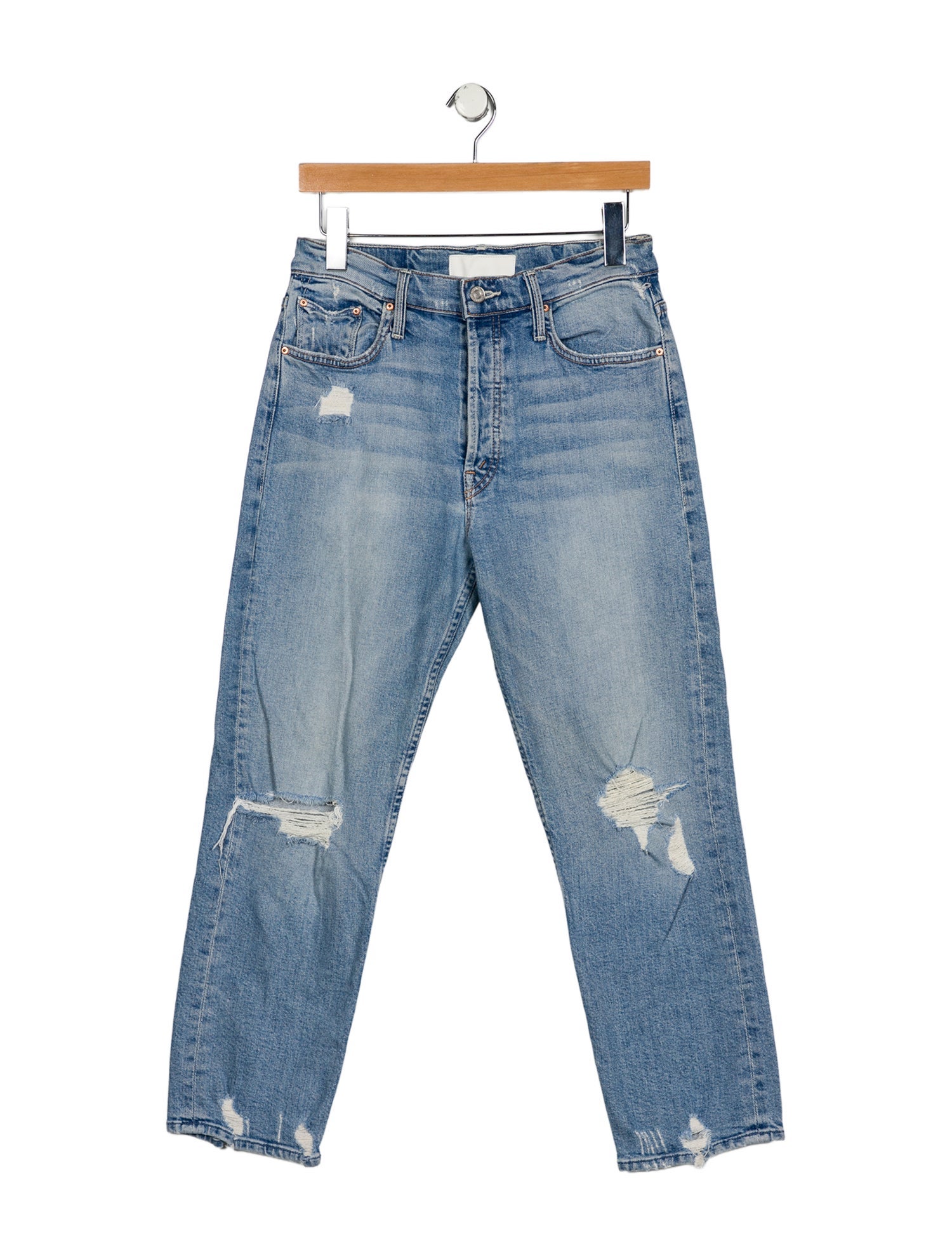 Mother High-Rise Straight Leg Jeans