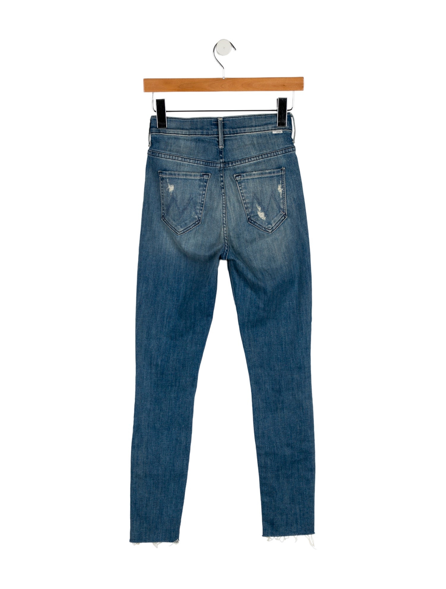 Mother Mid-Rise Skinny Leg Jeans