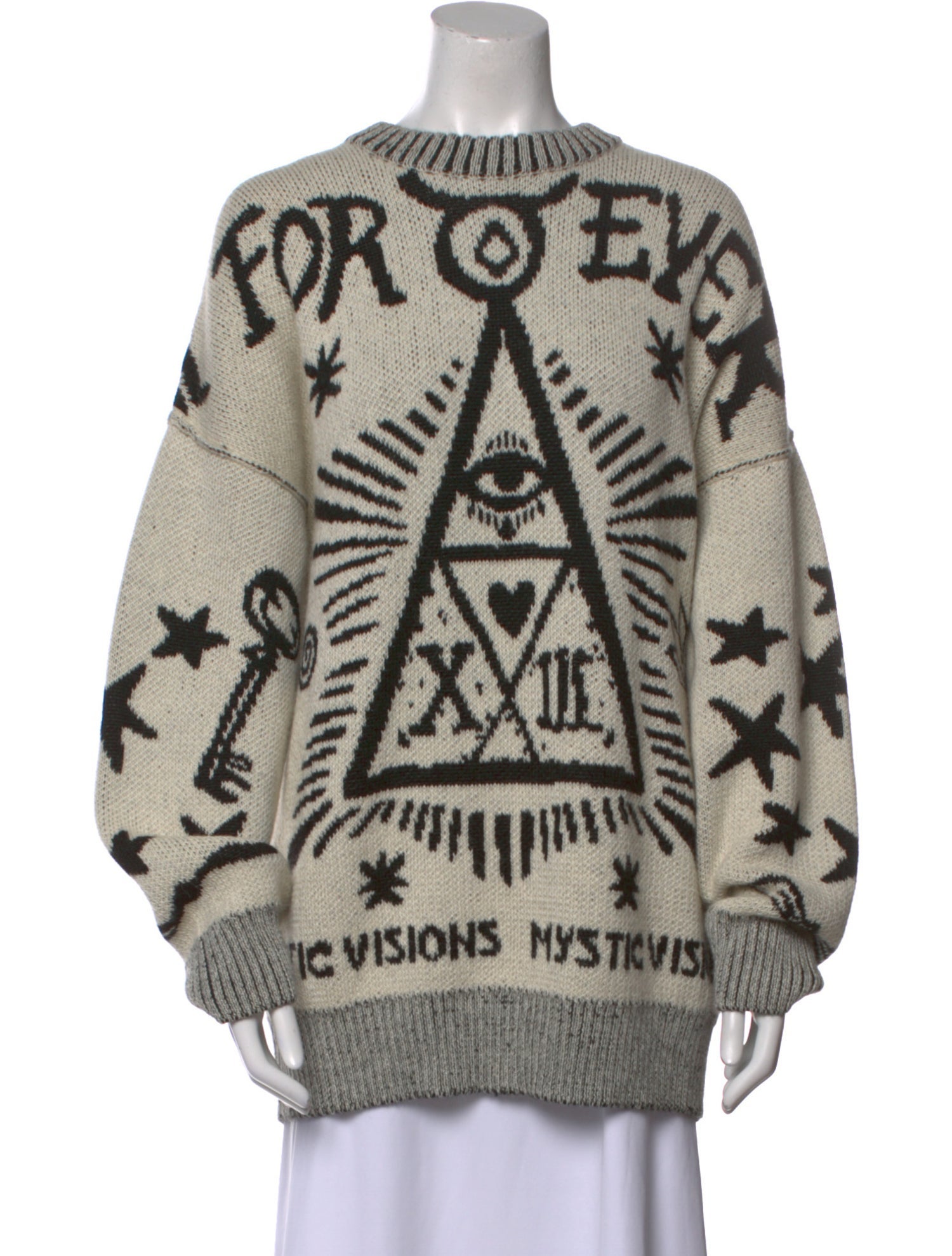 Mother Baby Alpaca Graphic Print Sweatshirt