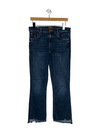Mother Mid-Rise Straight Leg Jeans
