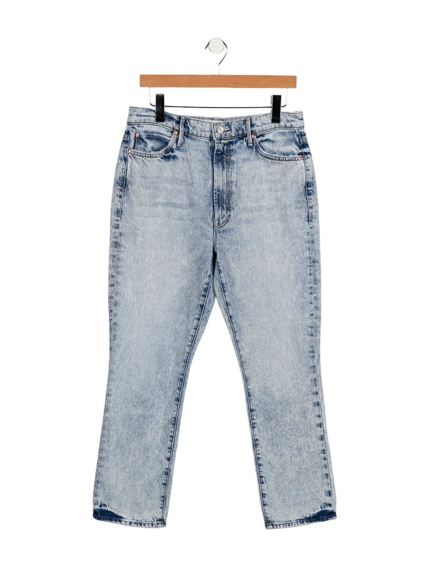 Mother High-Rise Straight Leg Jeans