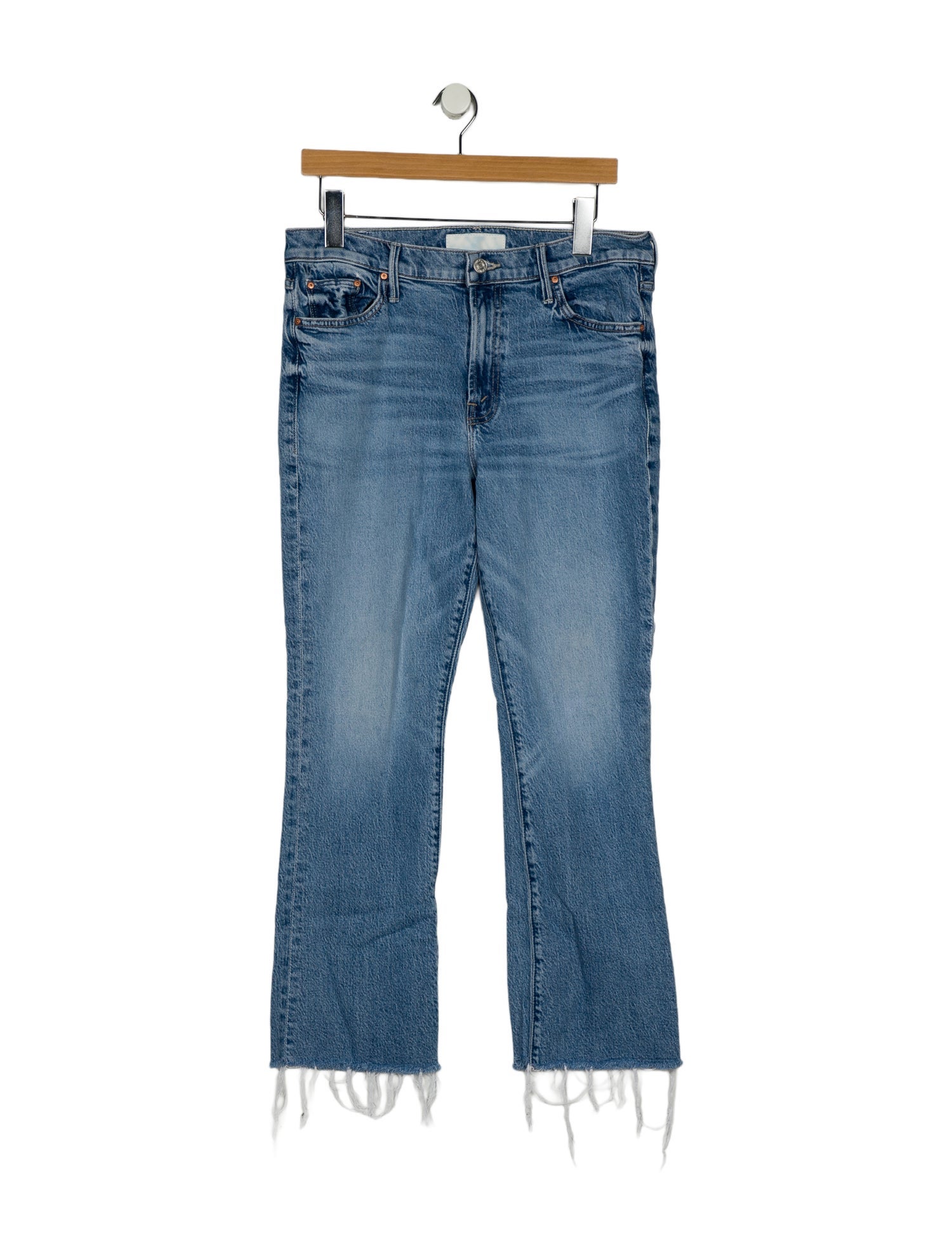 Mother Mid-Rise Straight Leg Jeans