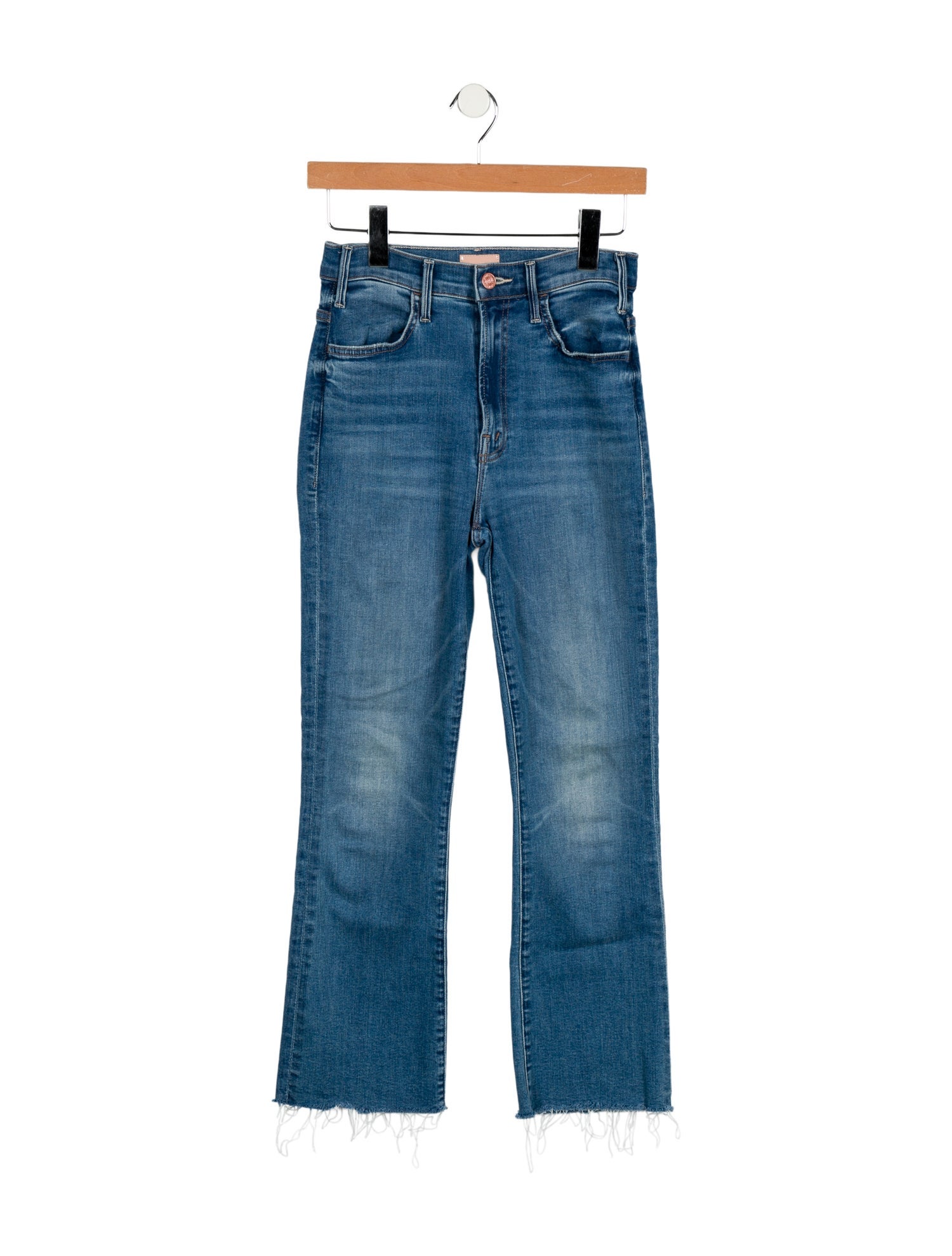 Mother Mid-Rise Straight Leg Jeans