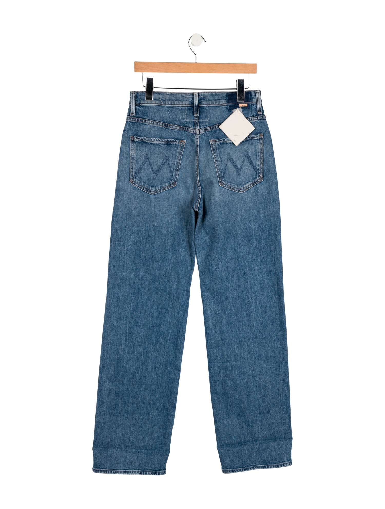 Mother Mid-Rise Wide Leg Jeans