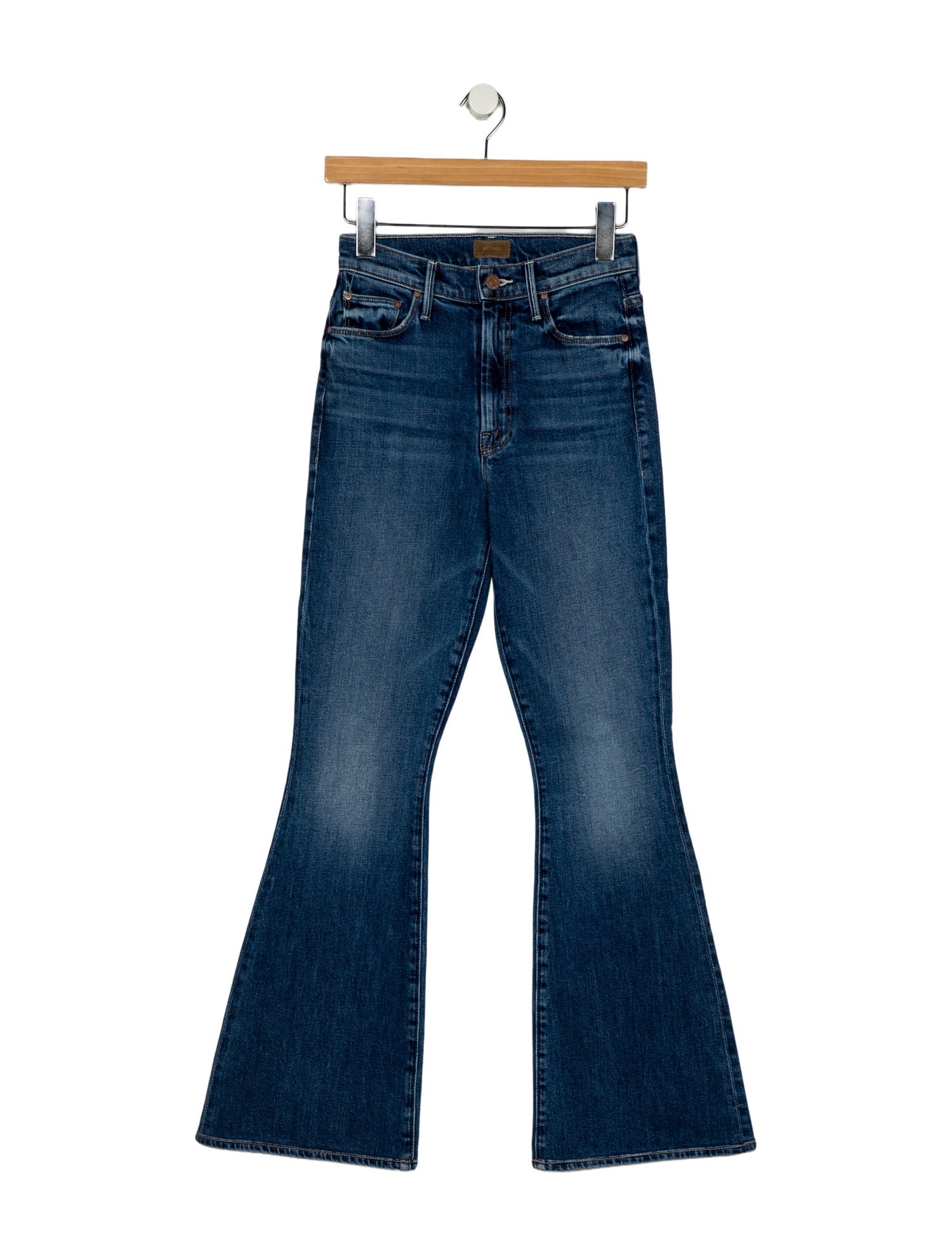 Mother Mid-Rise Wide Leg Jeans