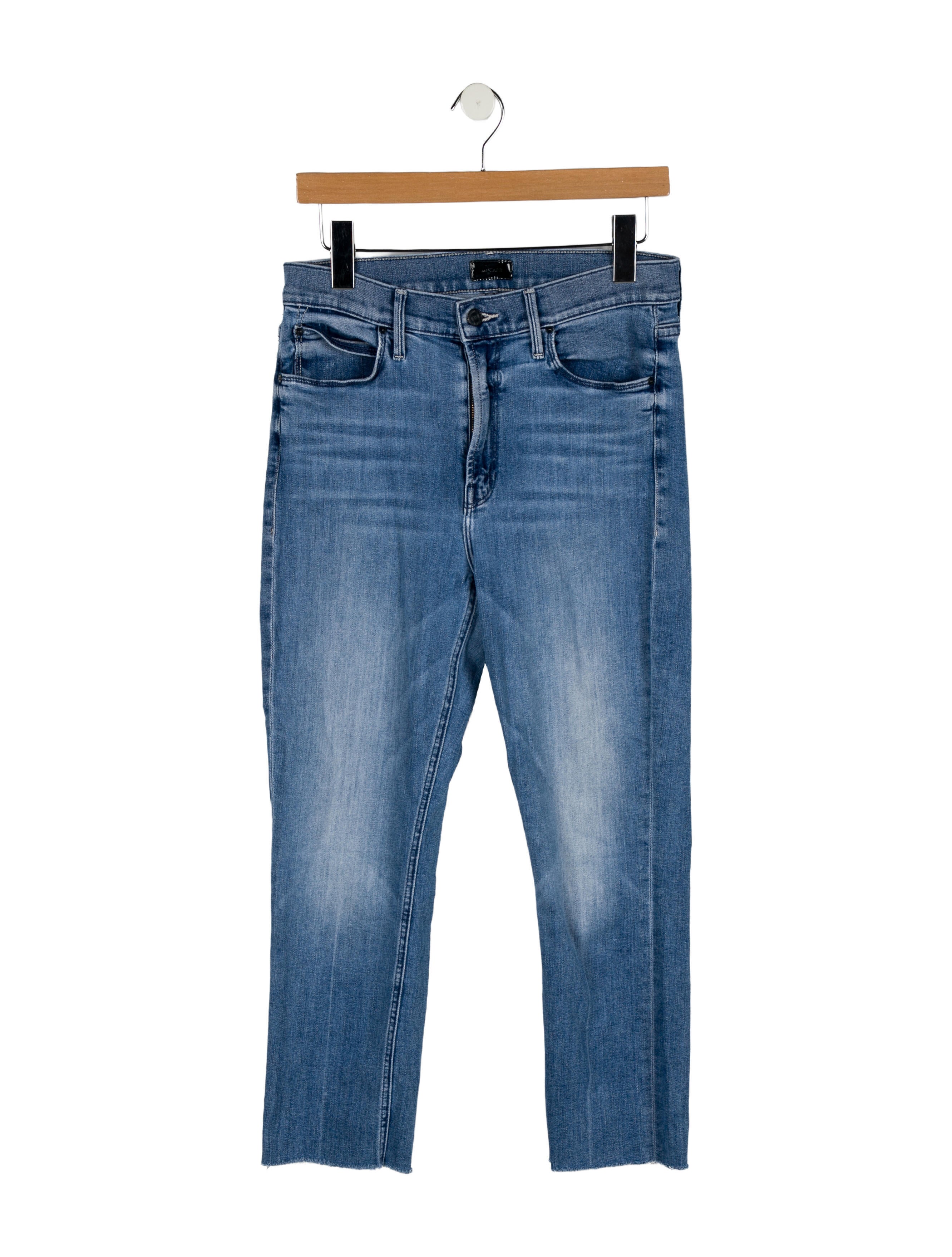 Mother Mid-Rise Straight Leg Jeans